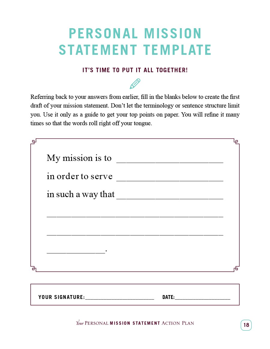 Free mission statement template 25