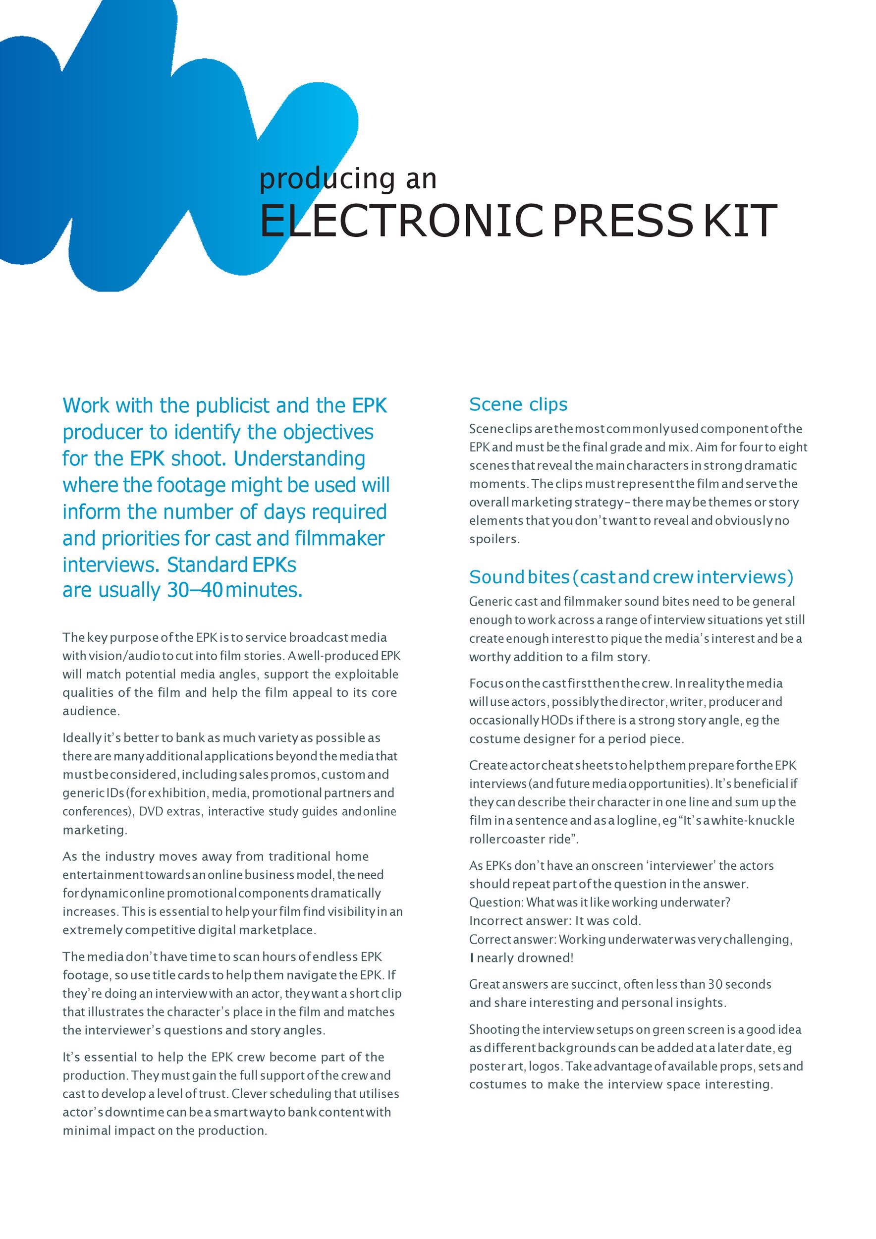 Free press kit template 28