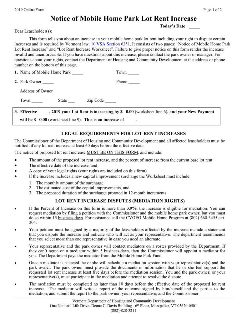 46 Friendly Rent Increase Letters & Notices [DOC, PDF]
