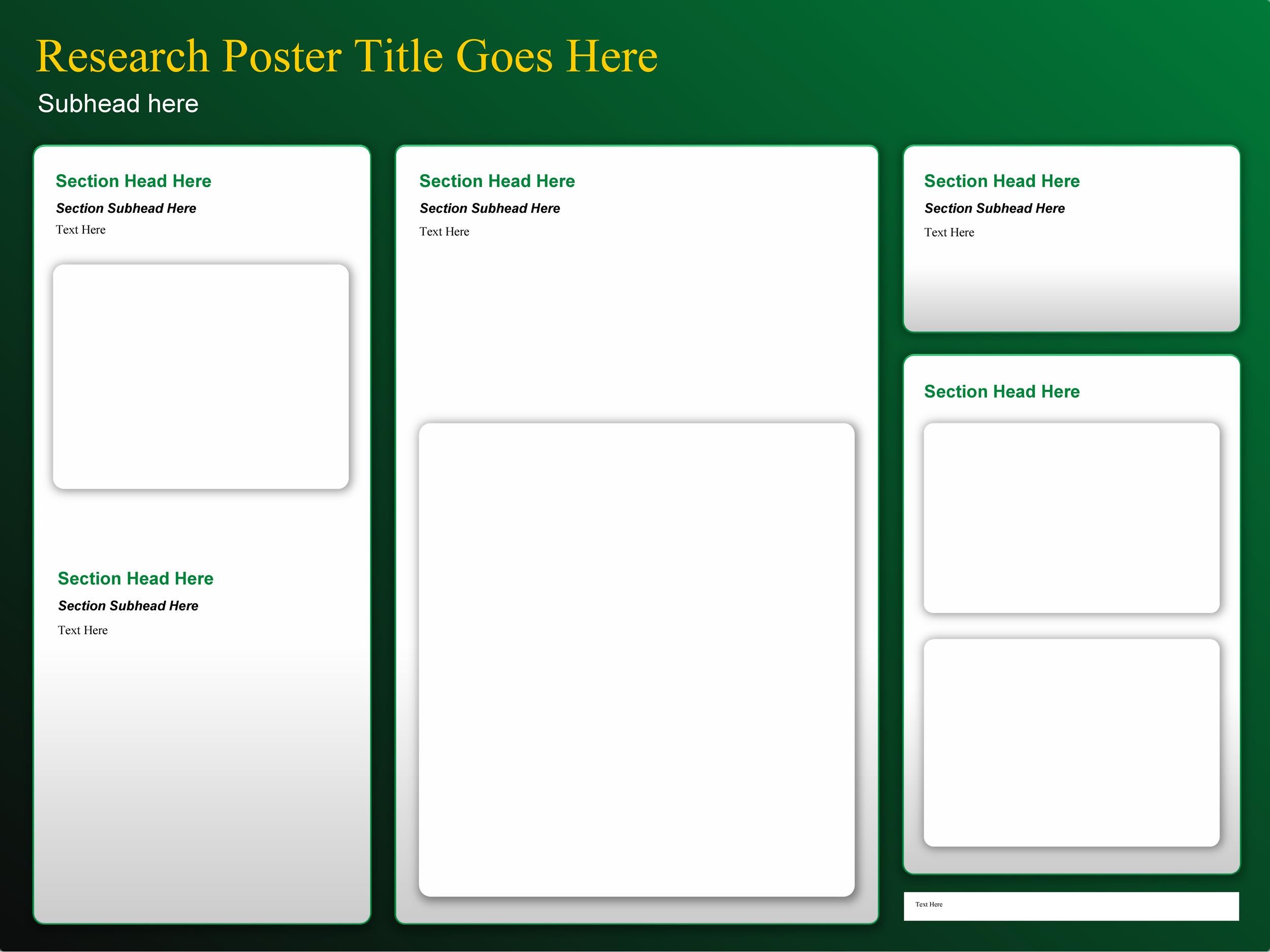 Free research poster template 02