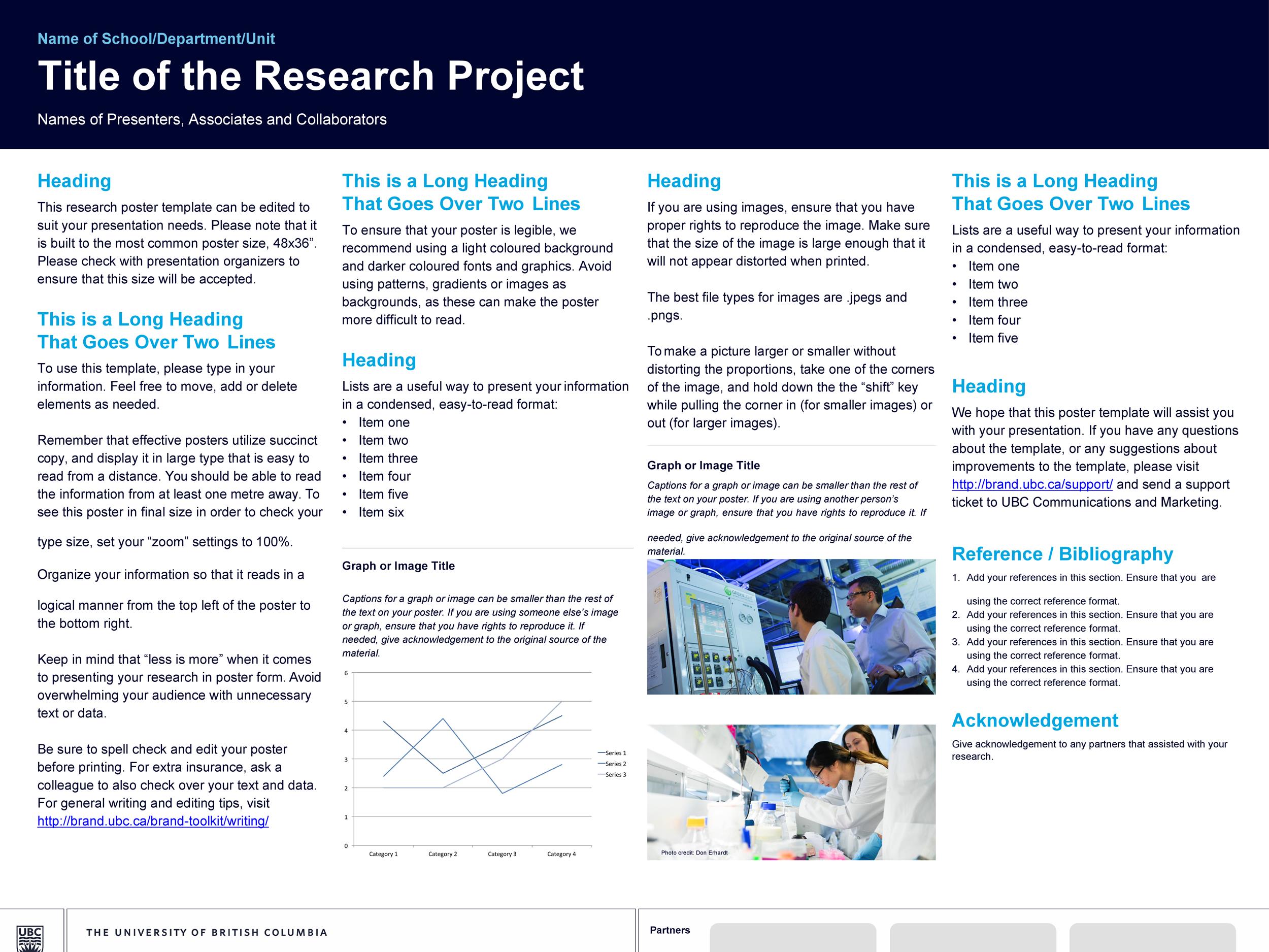 Free research poster template 08
