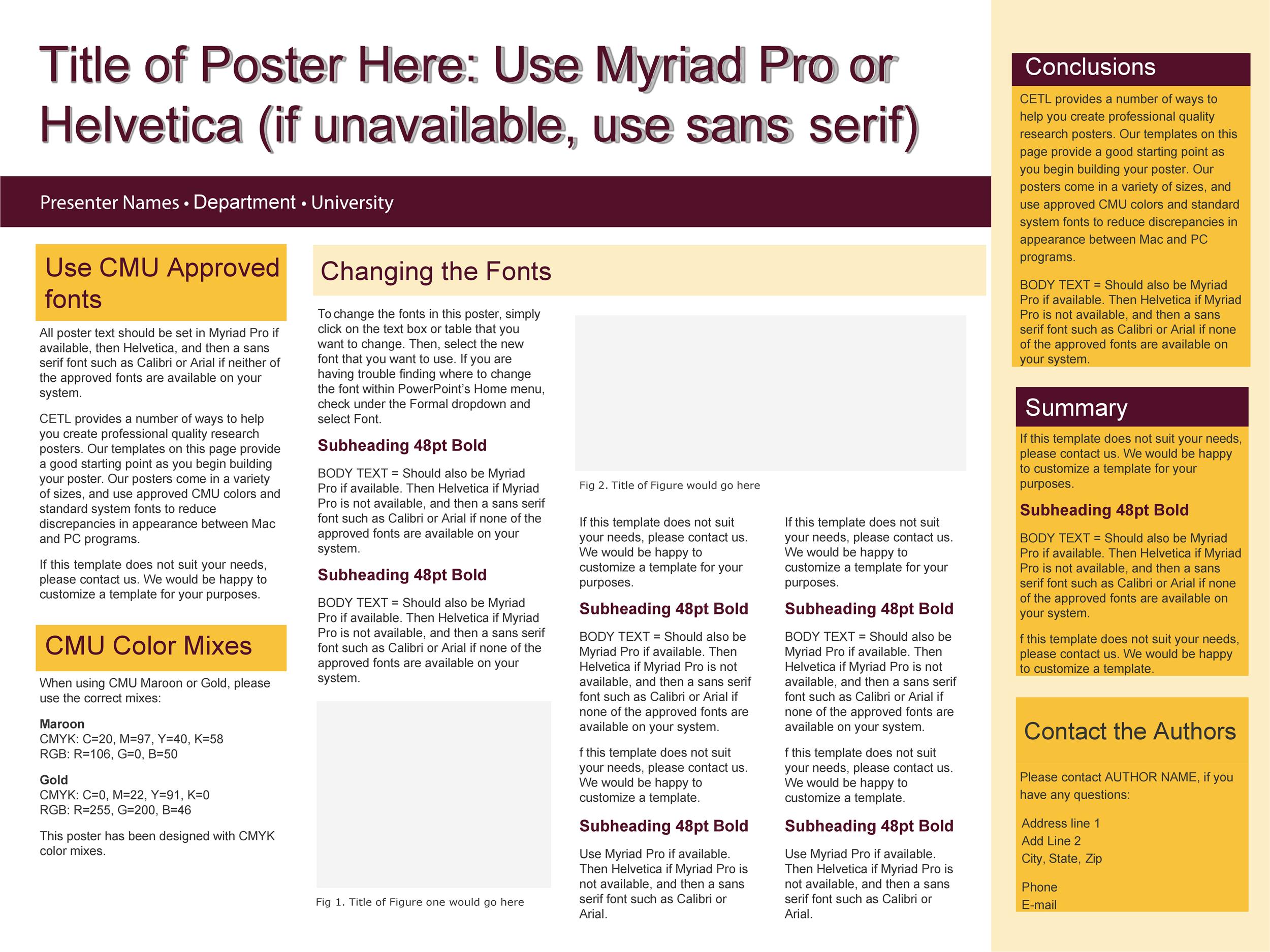 Free research poster template 33