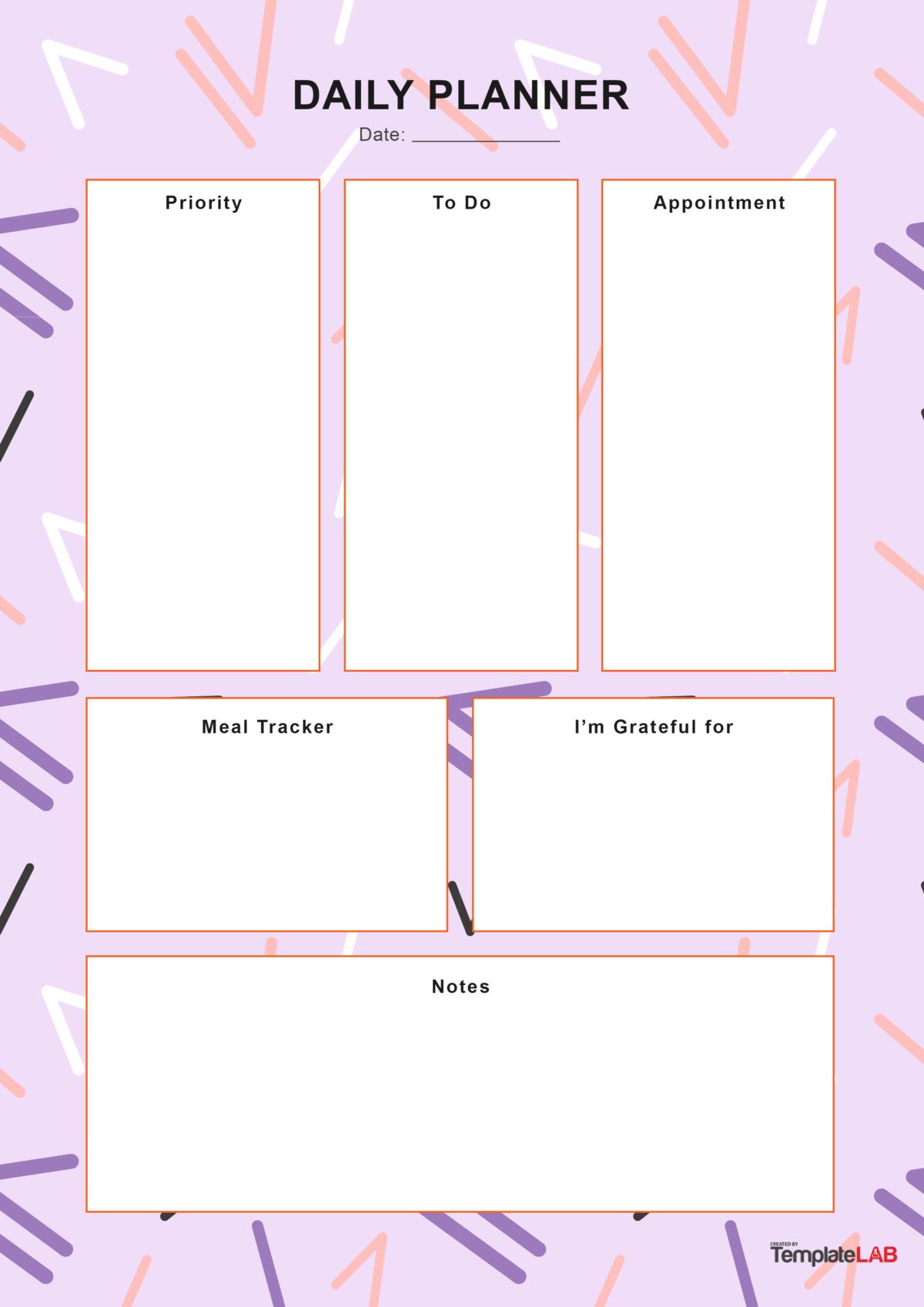 Free Daily Planner Template 06