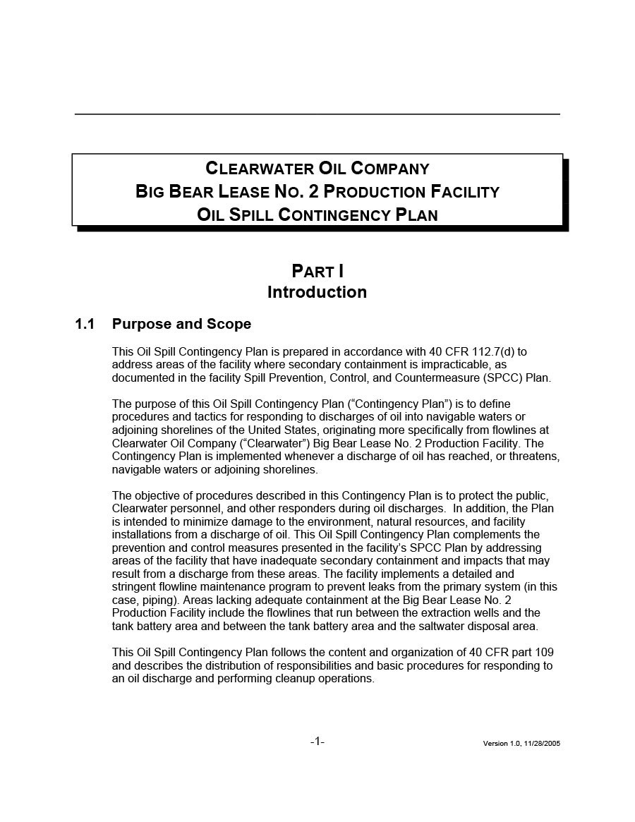 Free contingency plan template 17