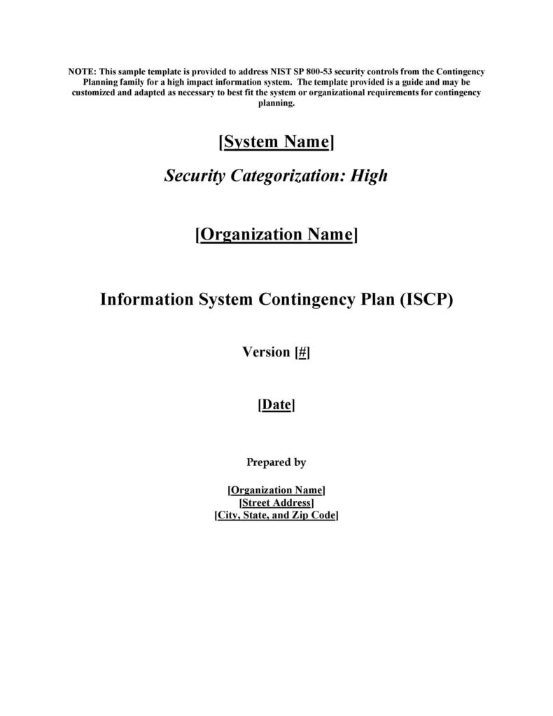 40 Detailed Contingency Plan Examples (& Free Templates) ᐅ