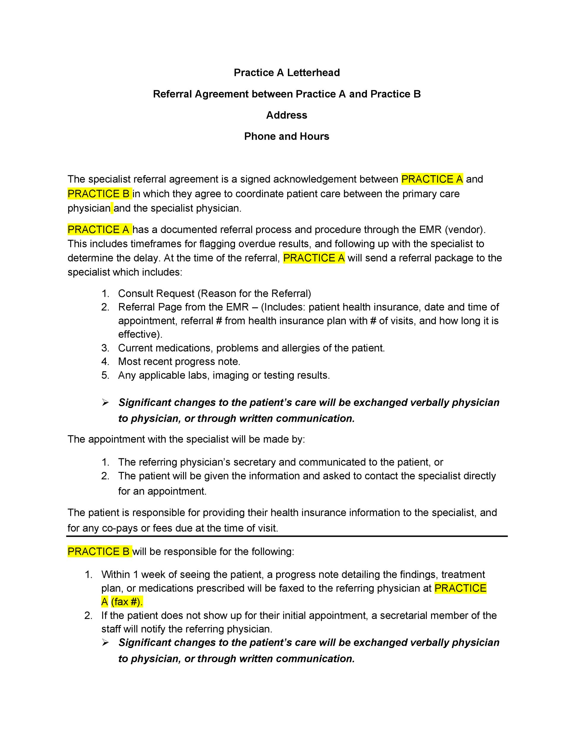 Free referral agreement template 02