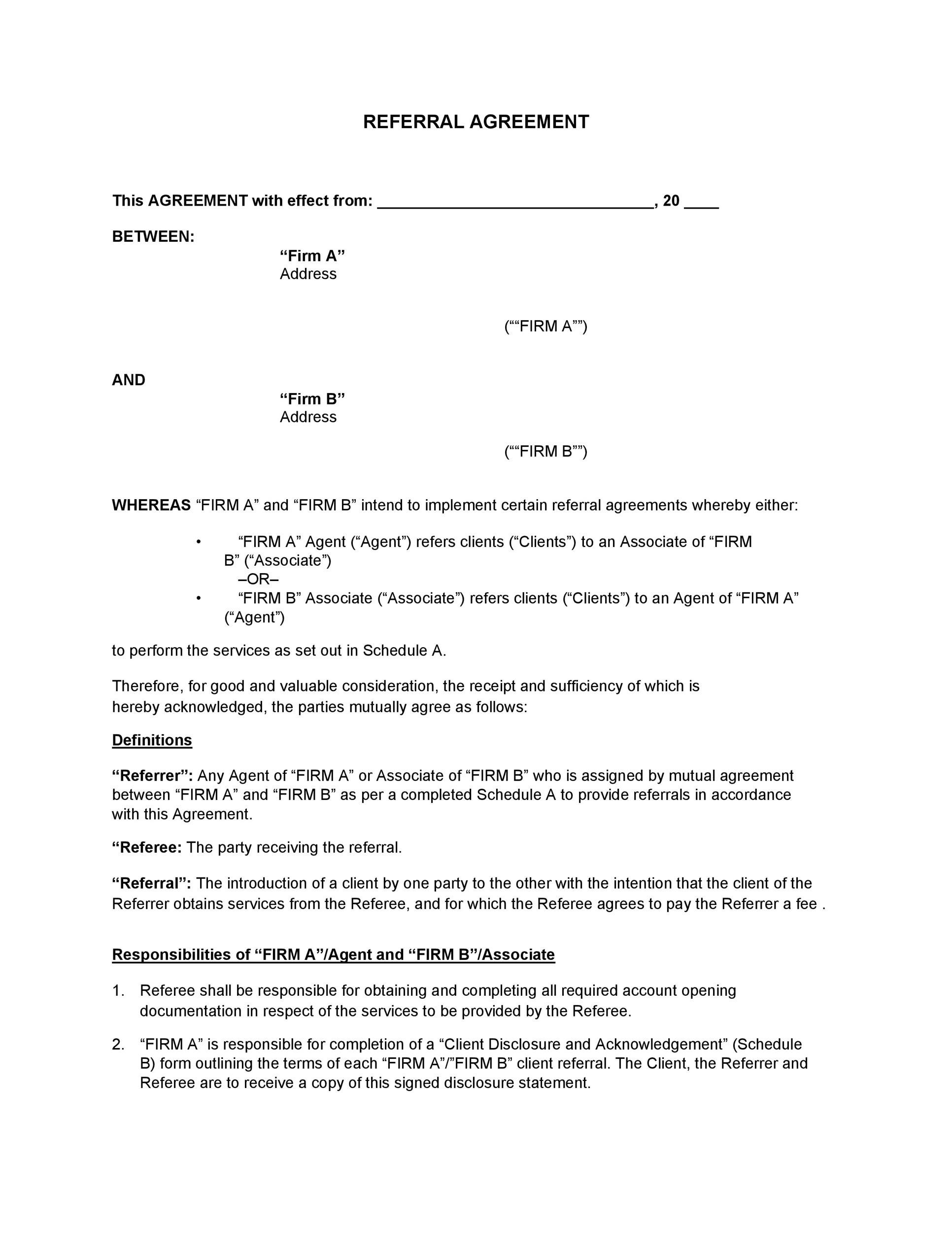 Free referral agreement template 04