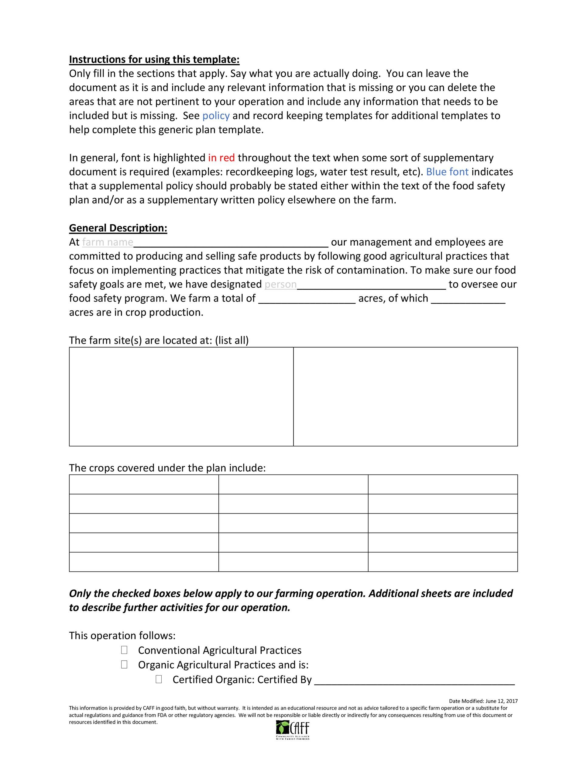 Free safety plan template 03