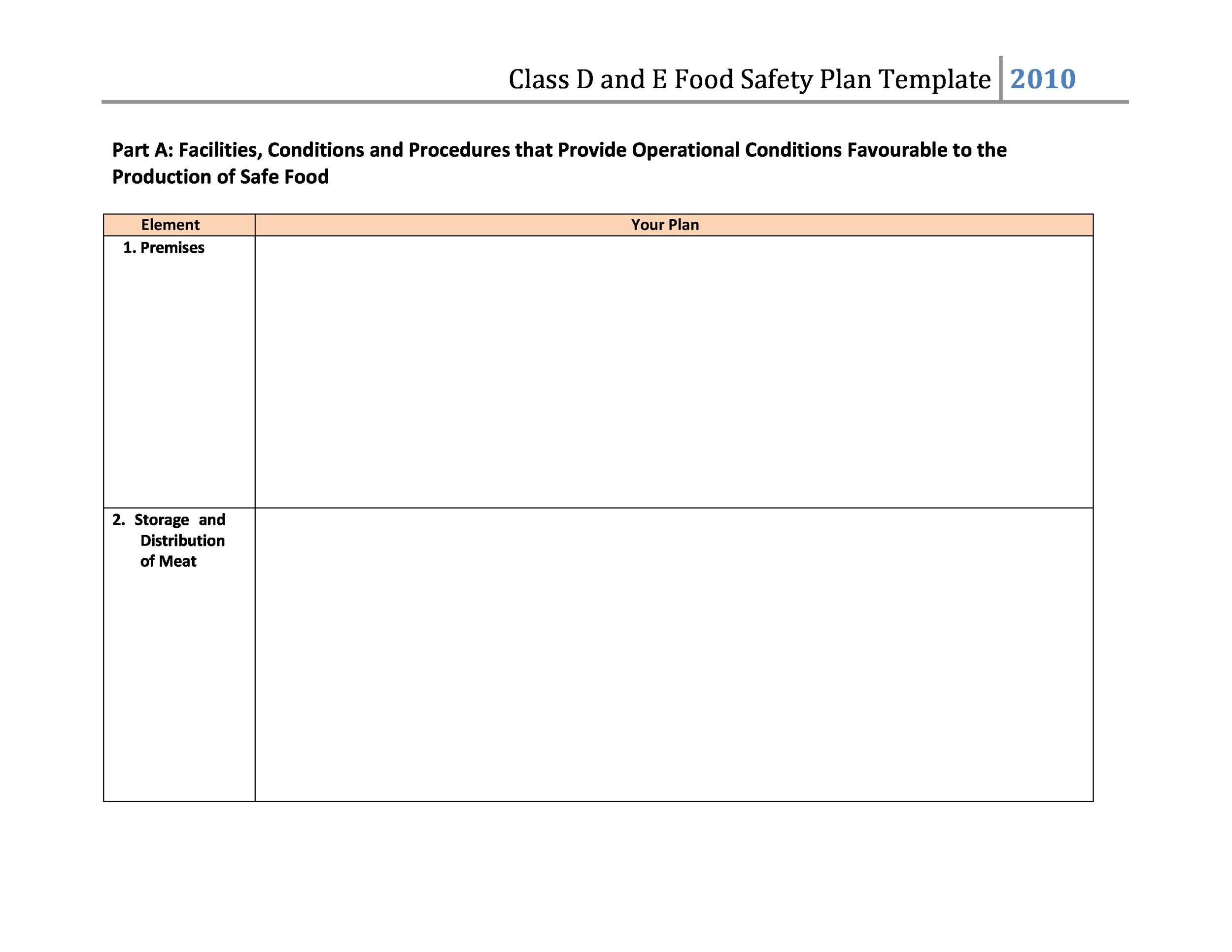 Free safety plan template 18