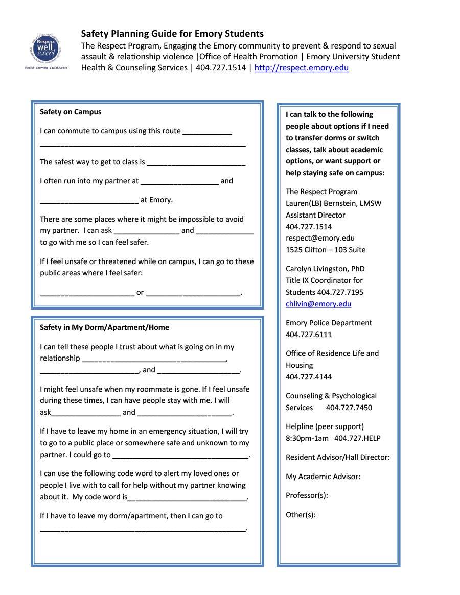 Free safety plan template 41