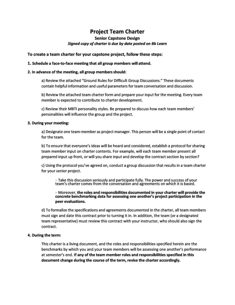 49 Useful Team Charter Templates (& Examples) ᐅ TemplateLab