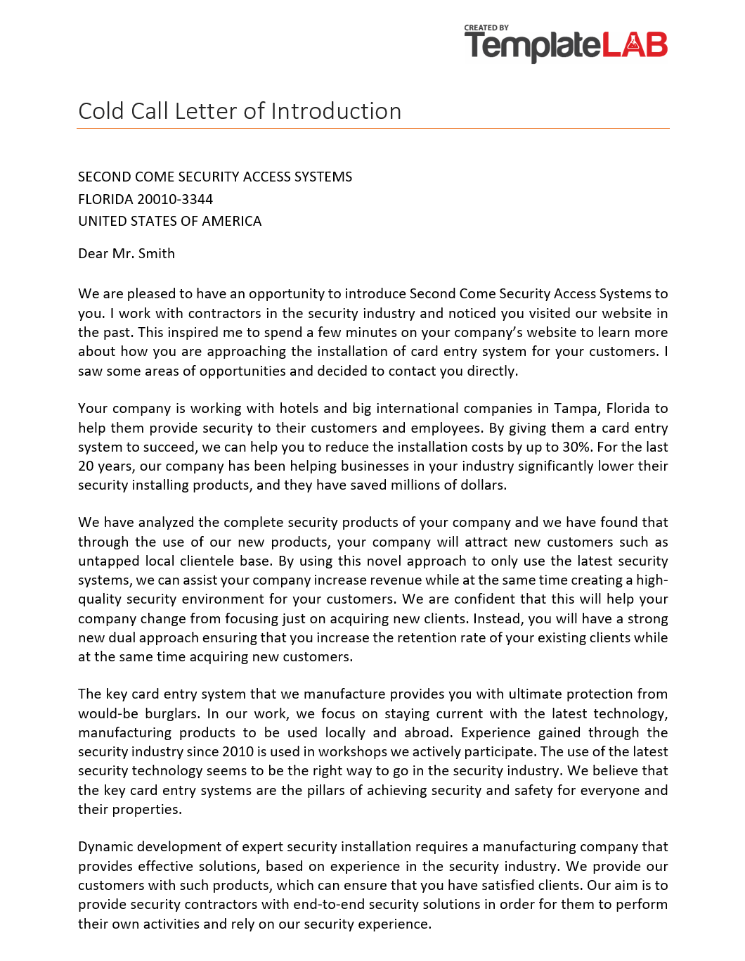 Letter self to clients introduction Introductory Letter