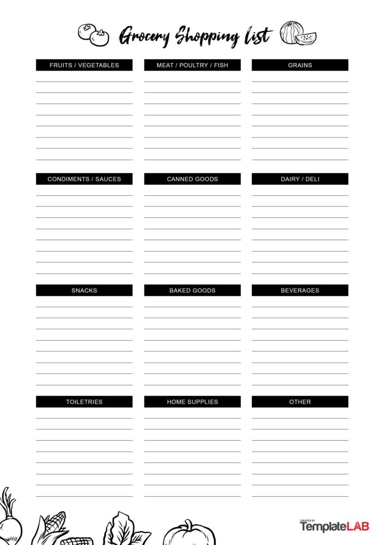 24-printable-grocery-list-templates-shopping-lists