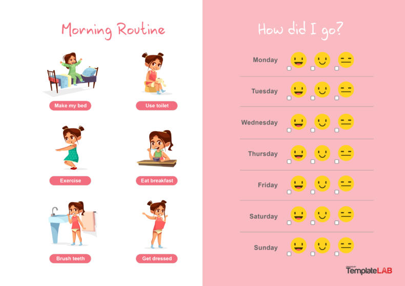 22 Printable Reward Charts for Kids (PDF, Excel &amp; Word)