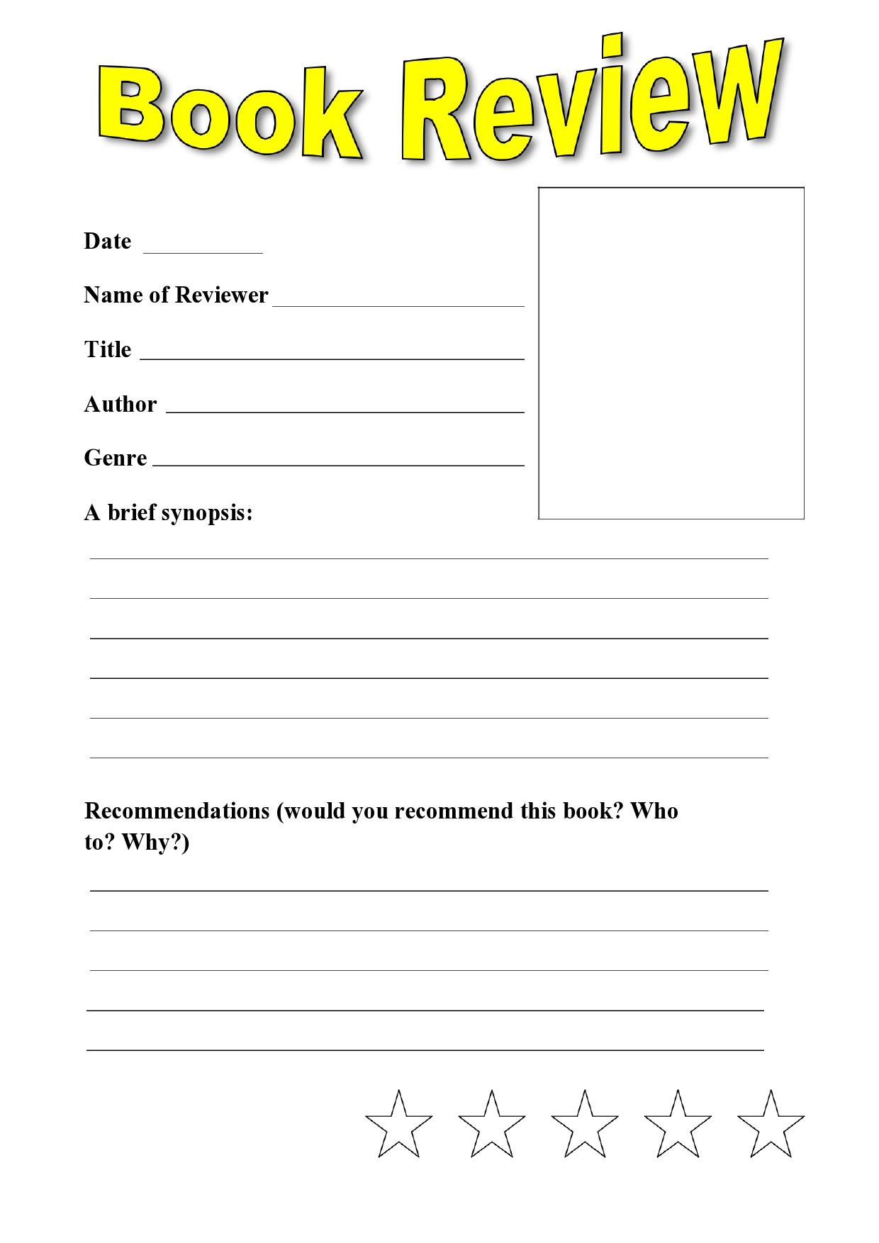 book review form 5
