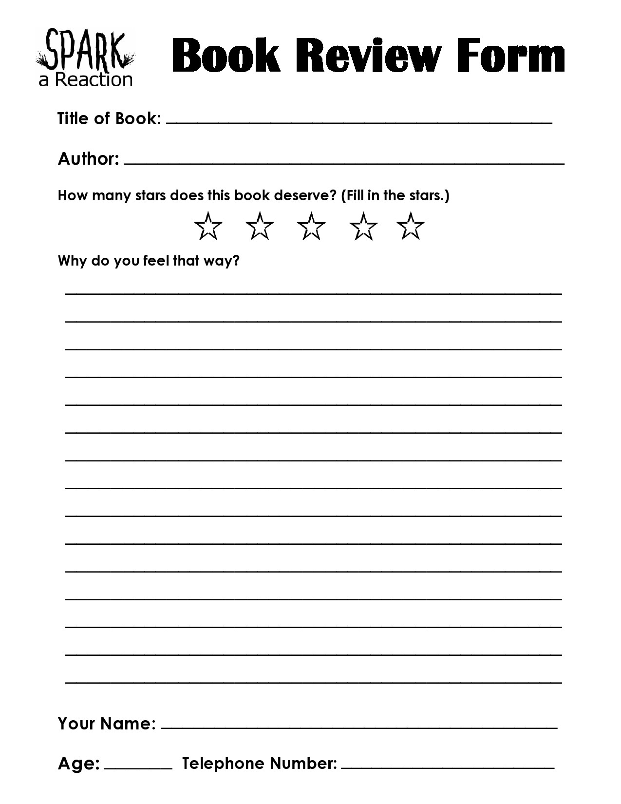 Book Review Template For High School Inside Middle School Book Report Template