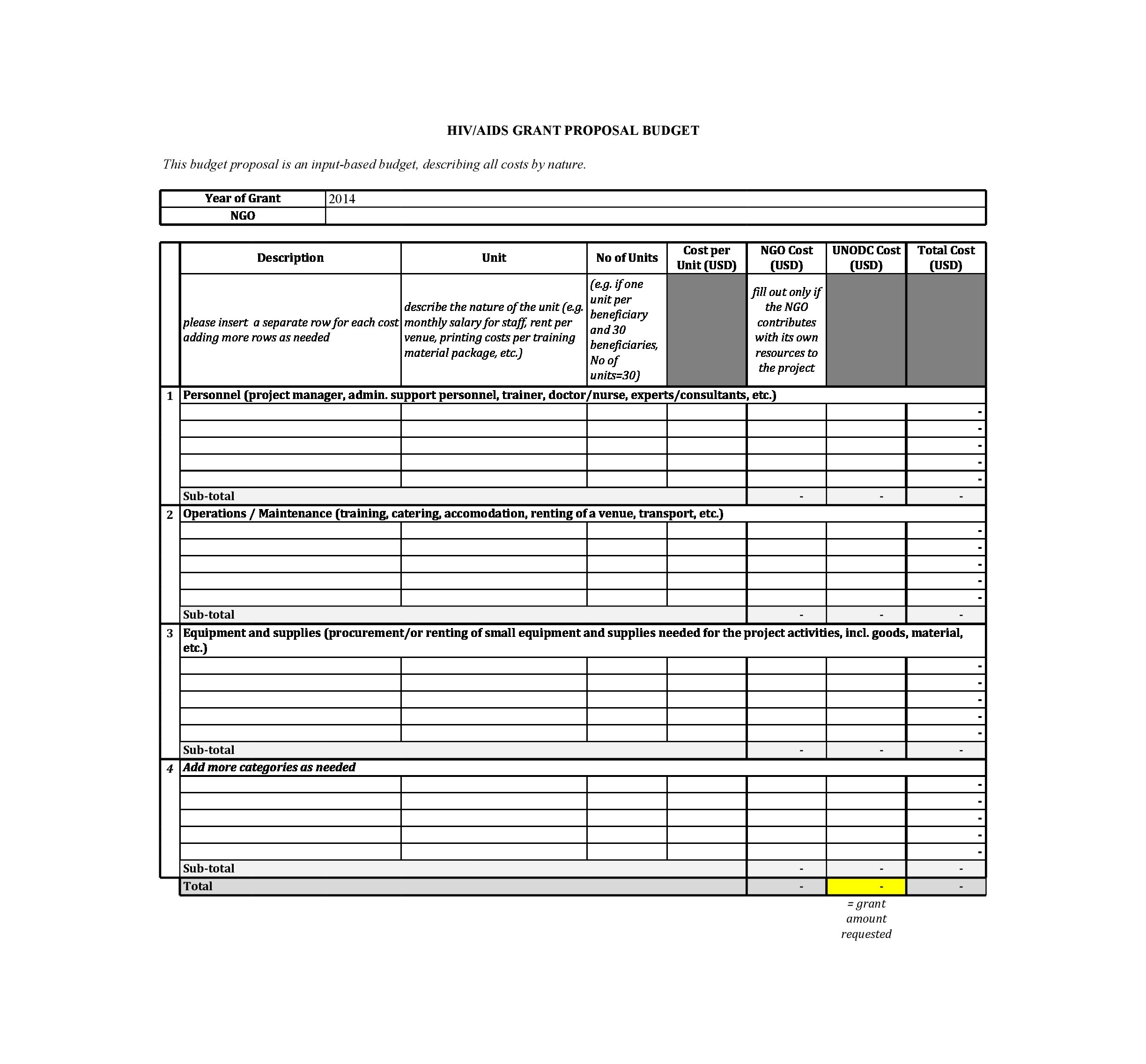 Free budget proposal template 04