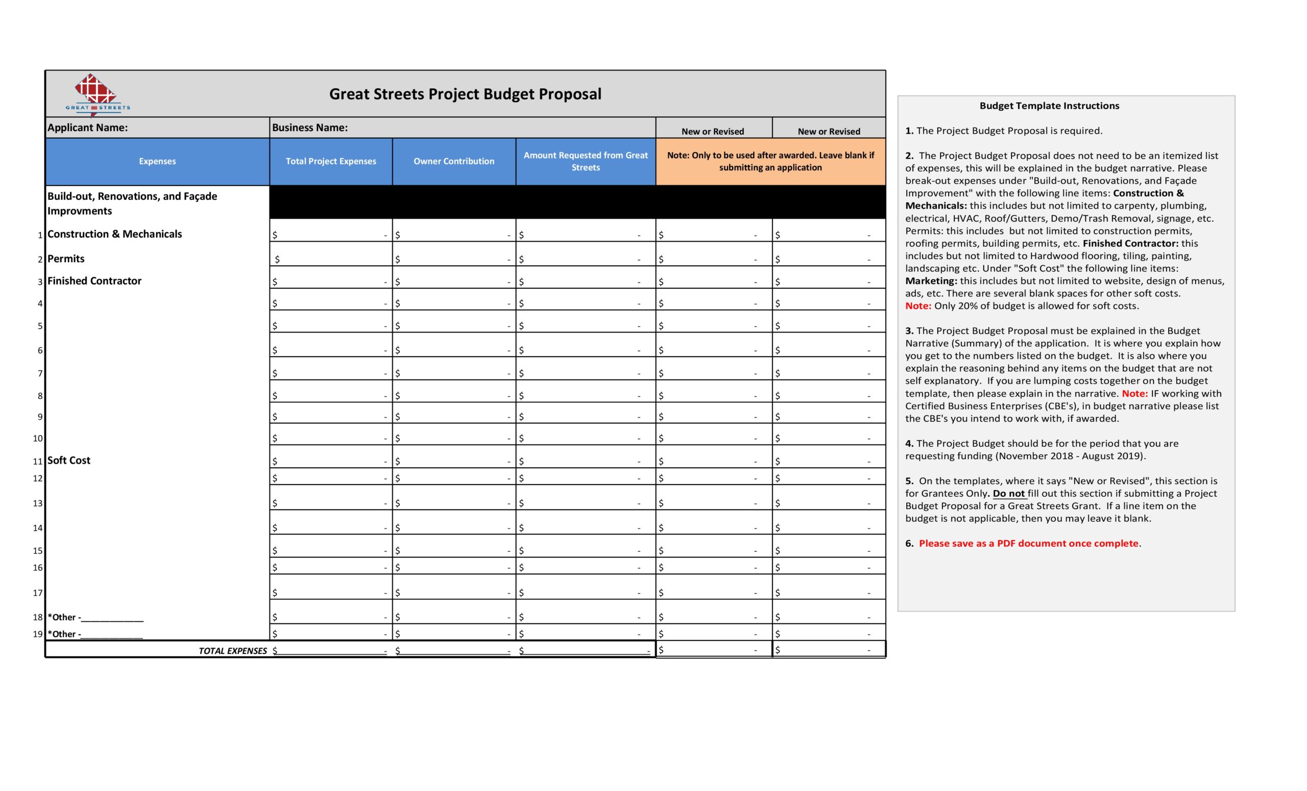 Free budget proposal template 07