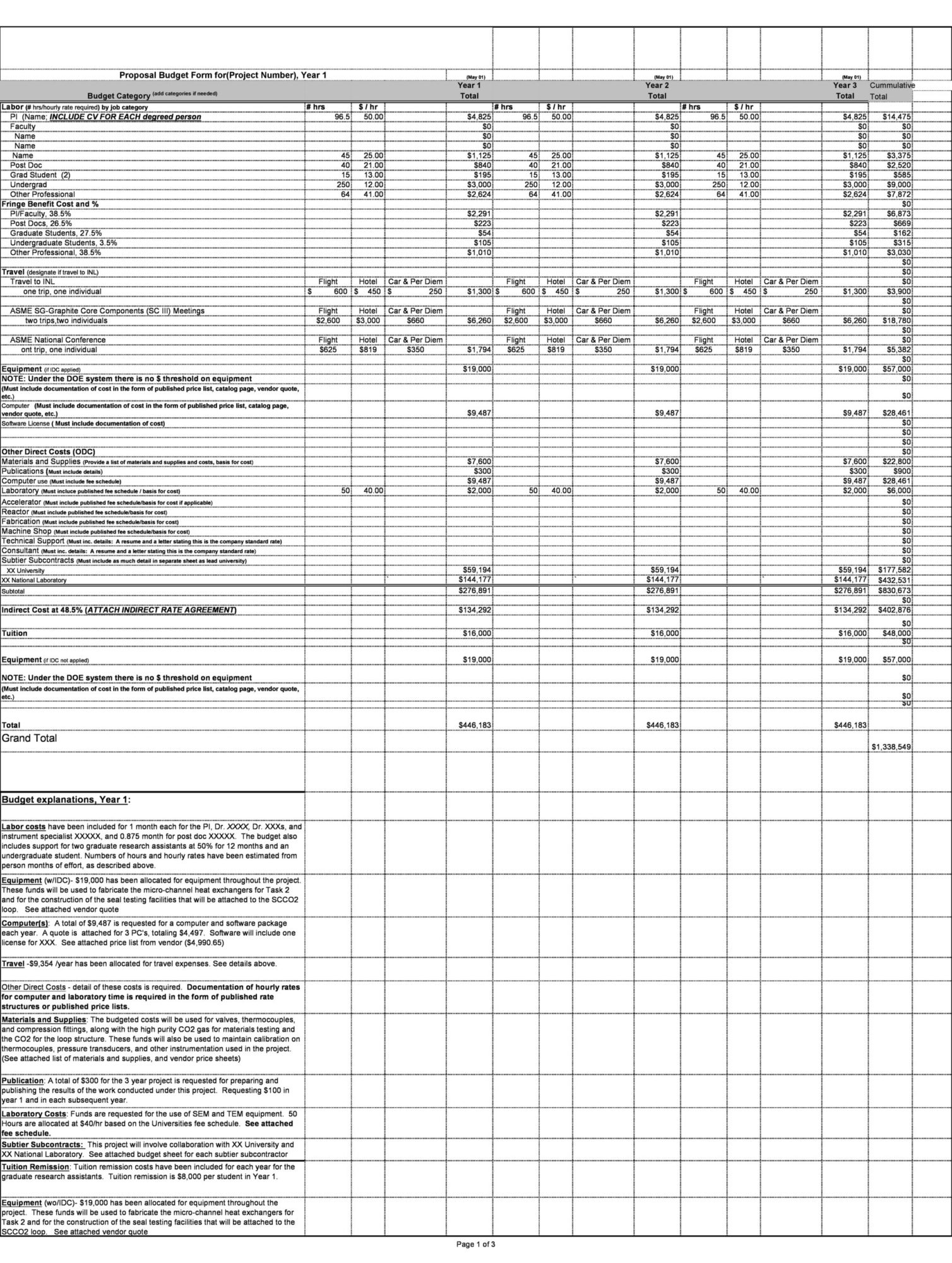 Free budget proposal template 43