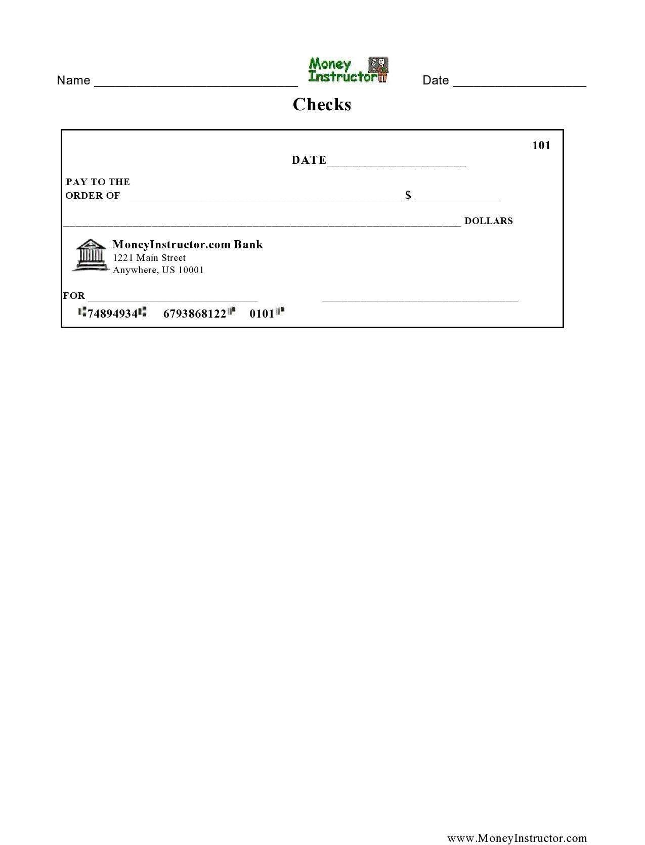 Make Your Own Checks Template from templatelab.com