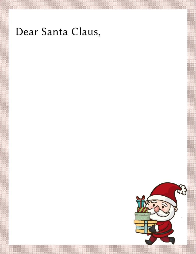Christmas Letter Templates Free Printable