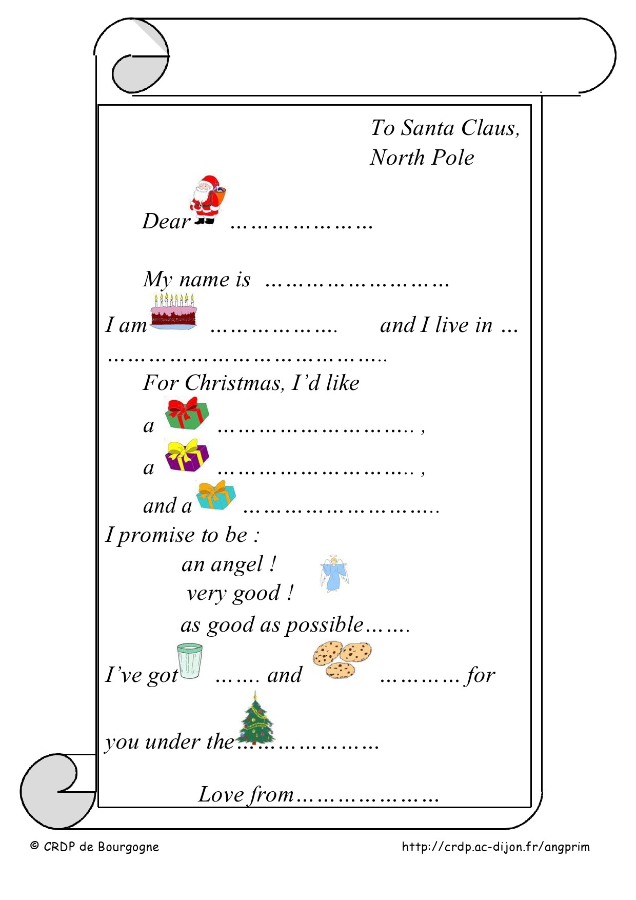 Free christmas letter template 18