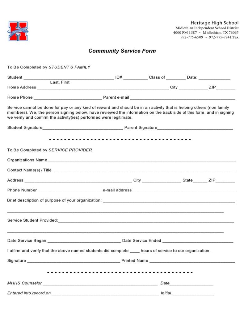 printable-community-service-form