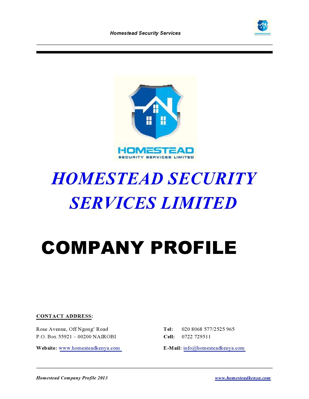 security agency company profile With How To Write Business Profile Template