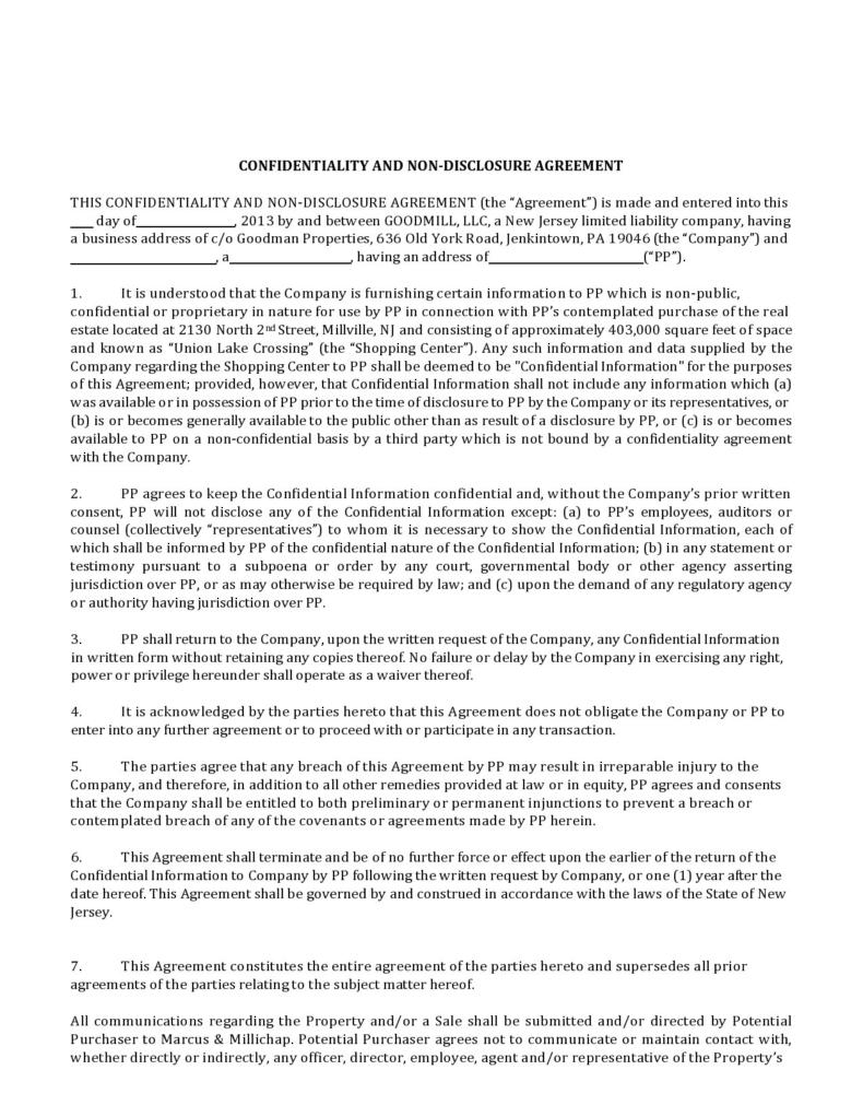 24 Simple Confidentiality Statement & Agreement Templates