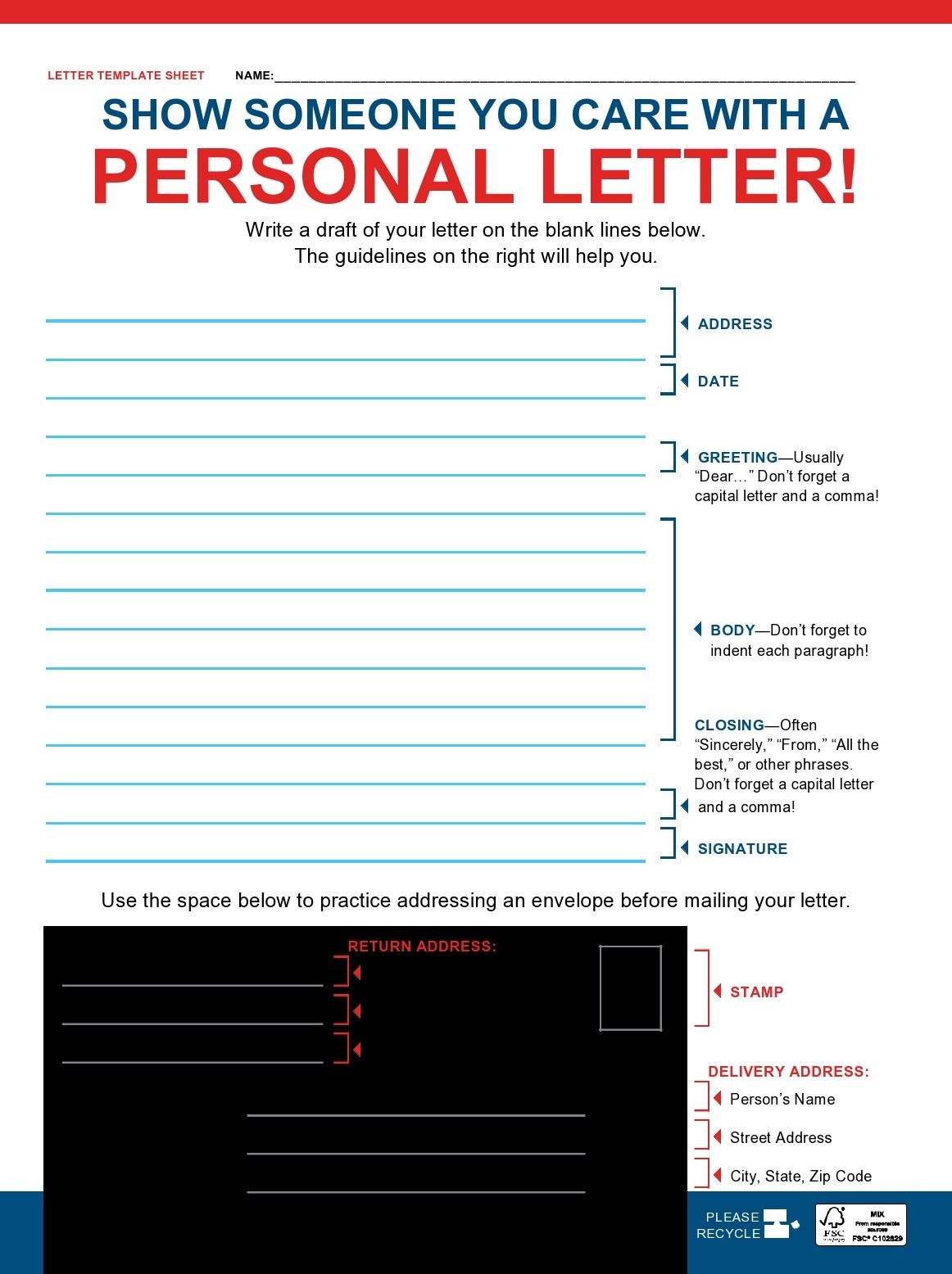 Free personal letter format 16