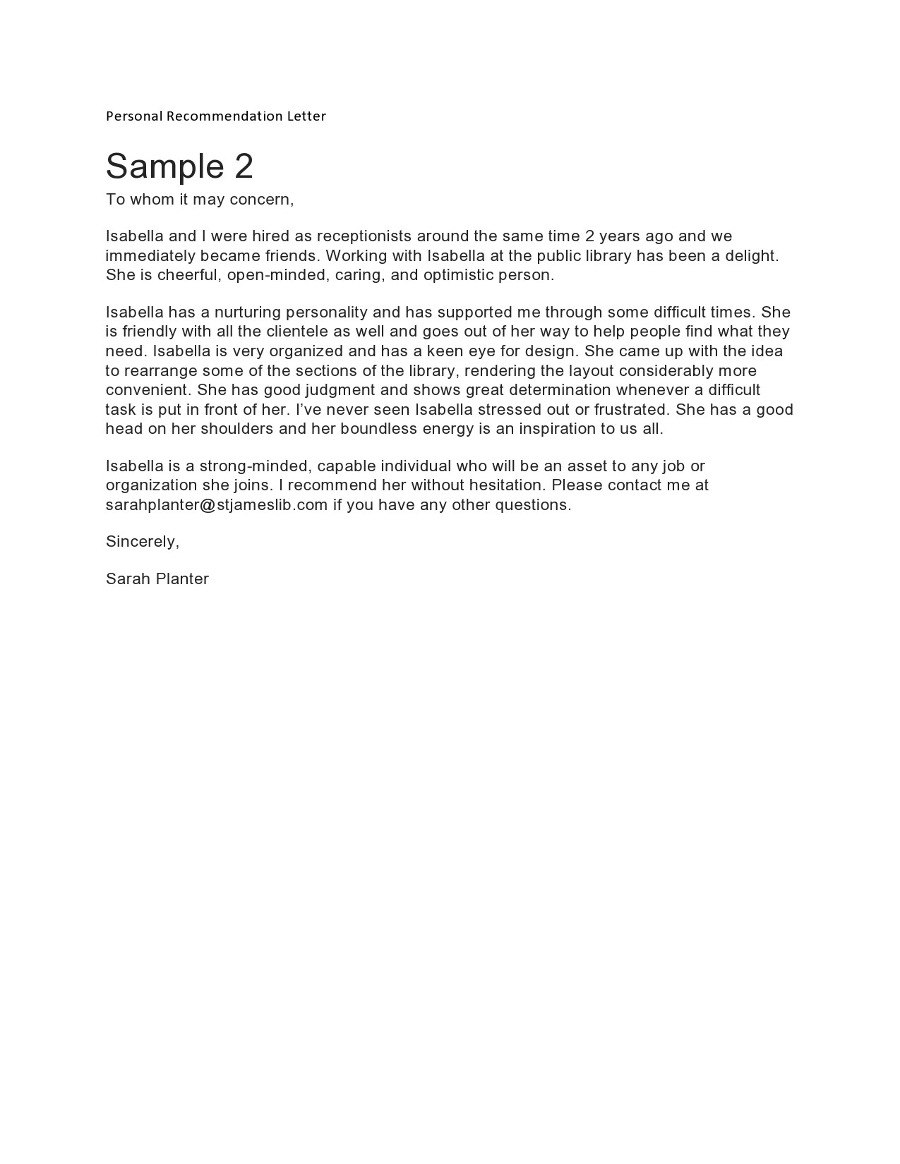 Free personal letter format 32