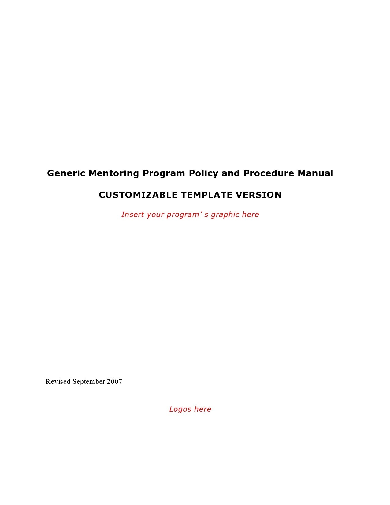 Free policy and procedure template 08