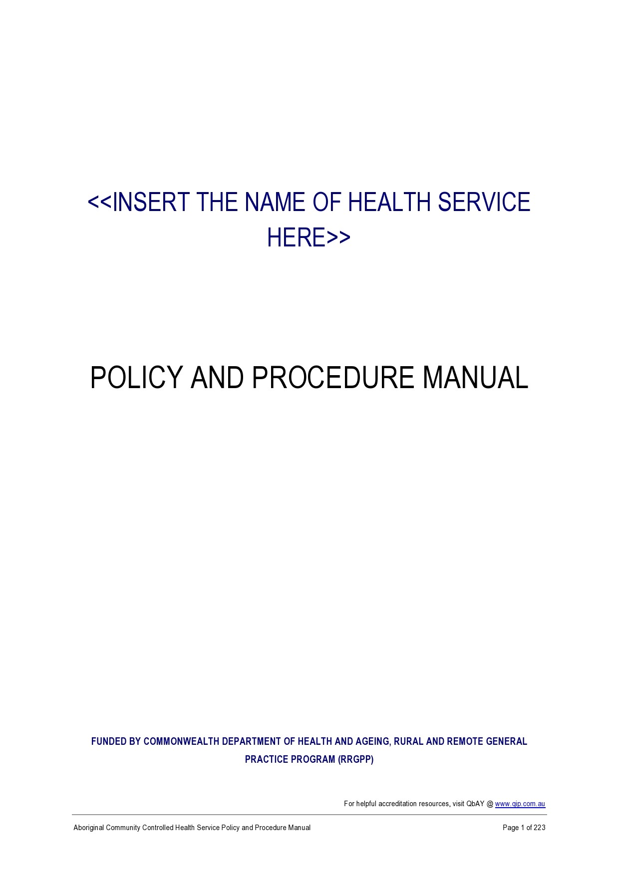 Free policy and procedure template 26