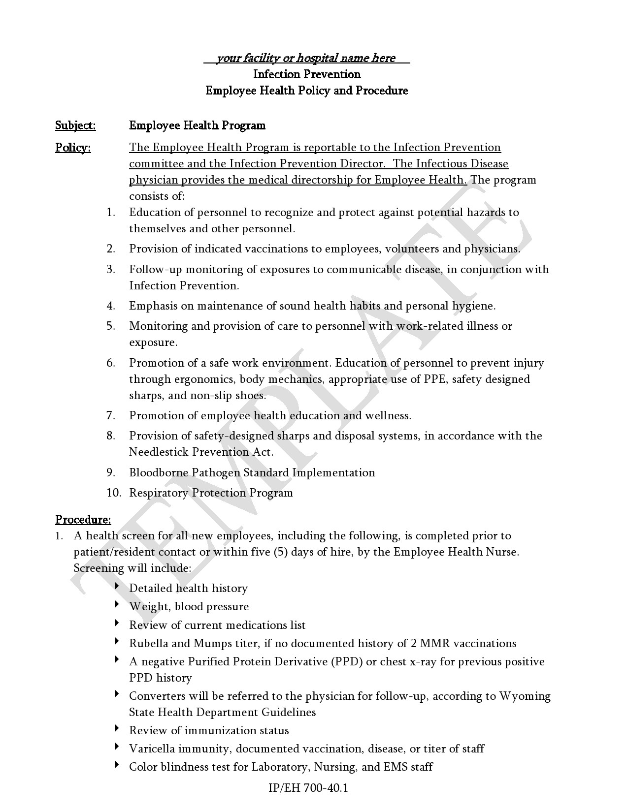 Free policy and procedure template 33