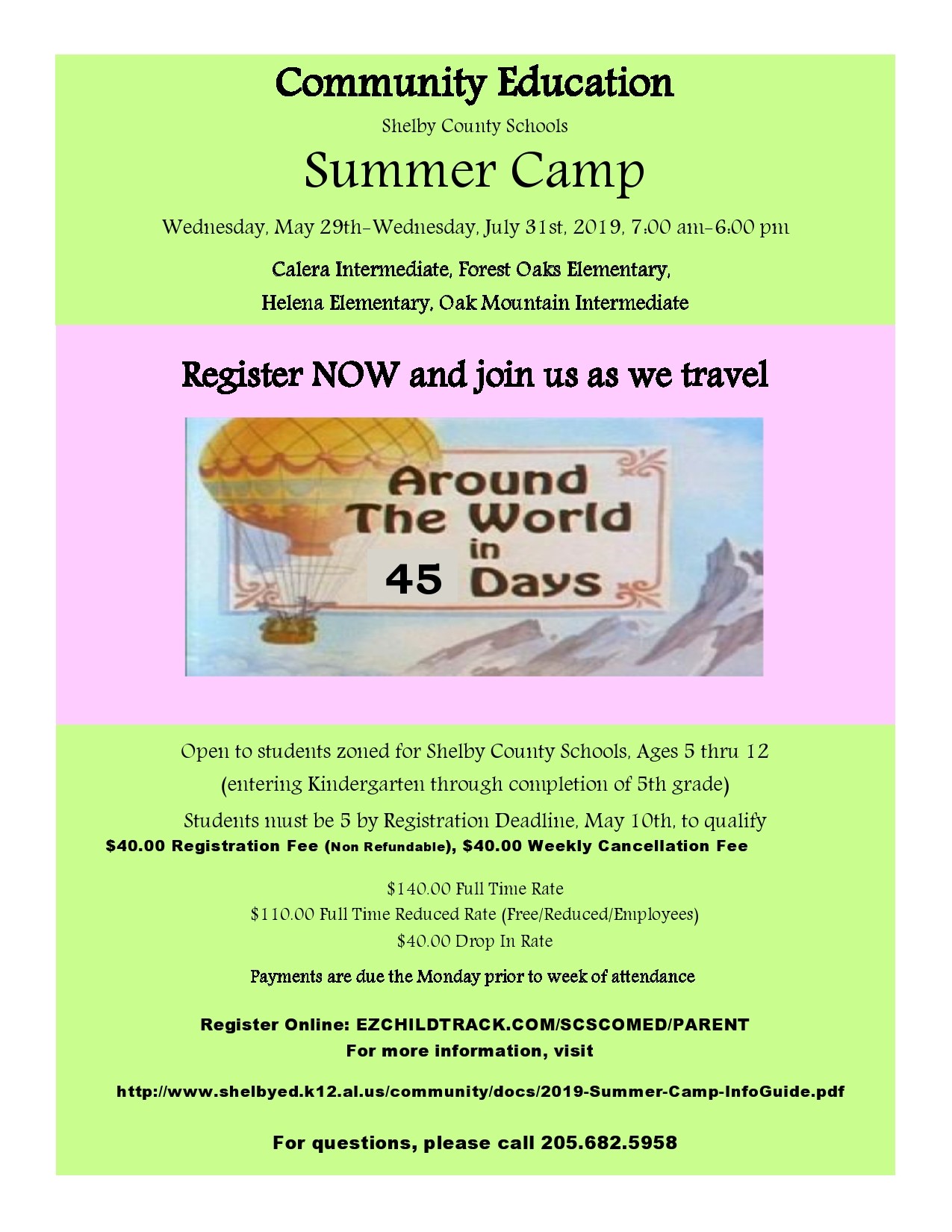 Summer Camp Flyer Template Free