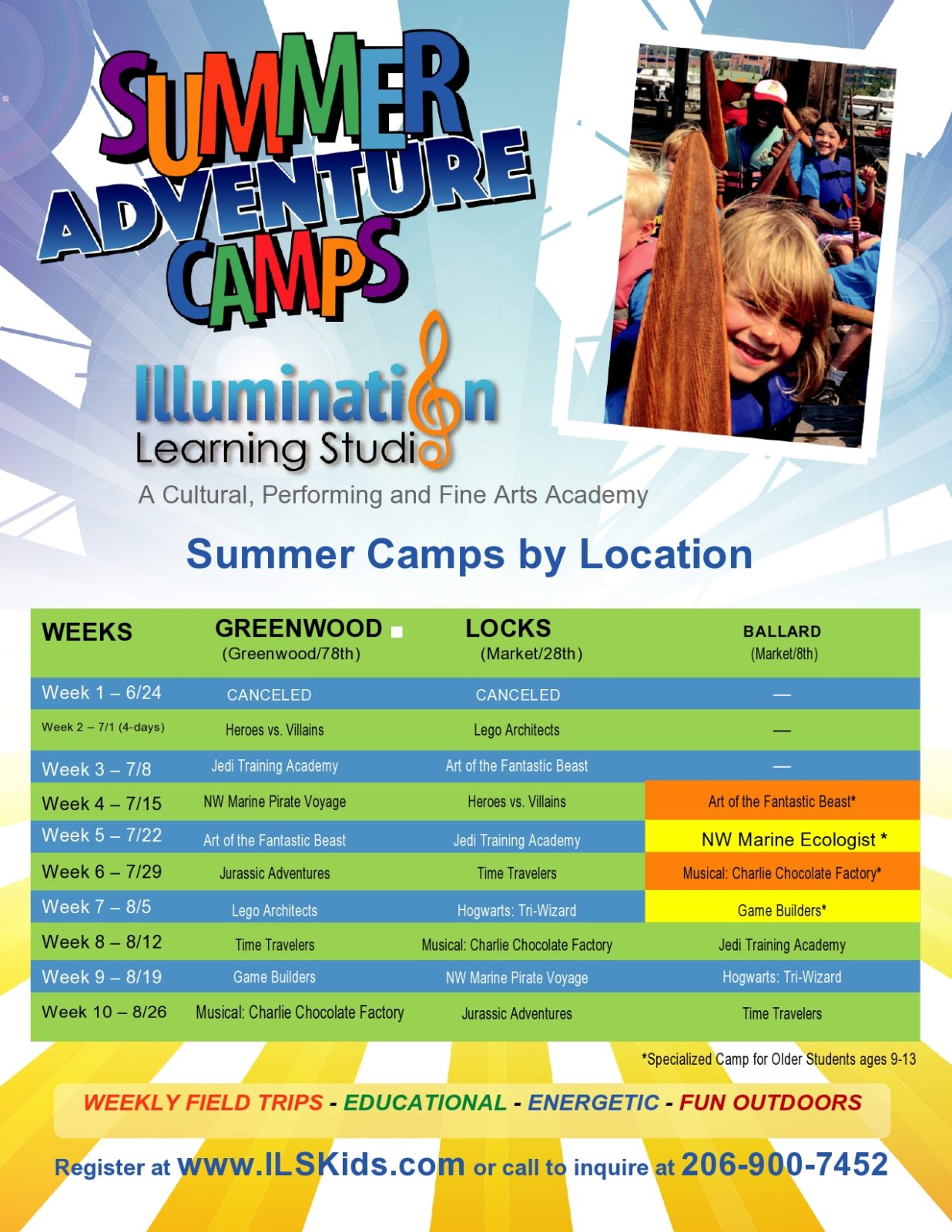 Free summer camp flyer 39
