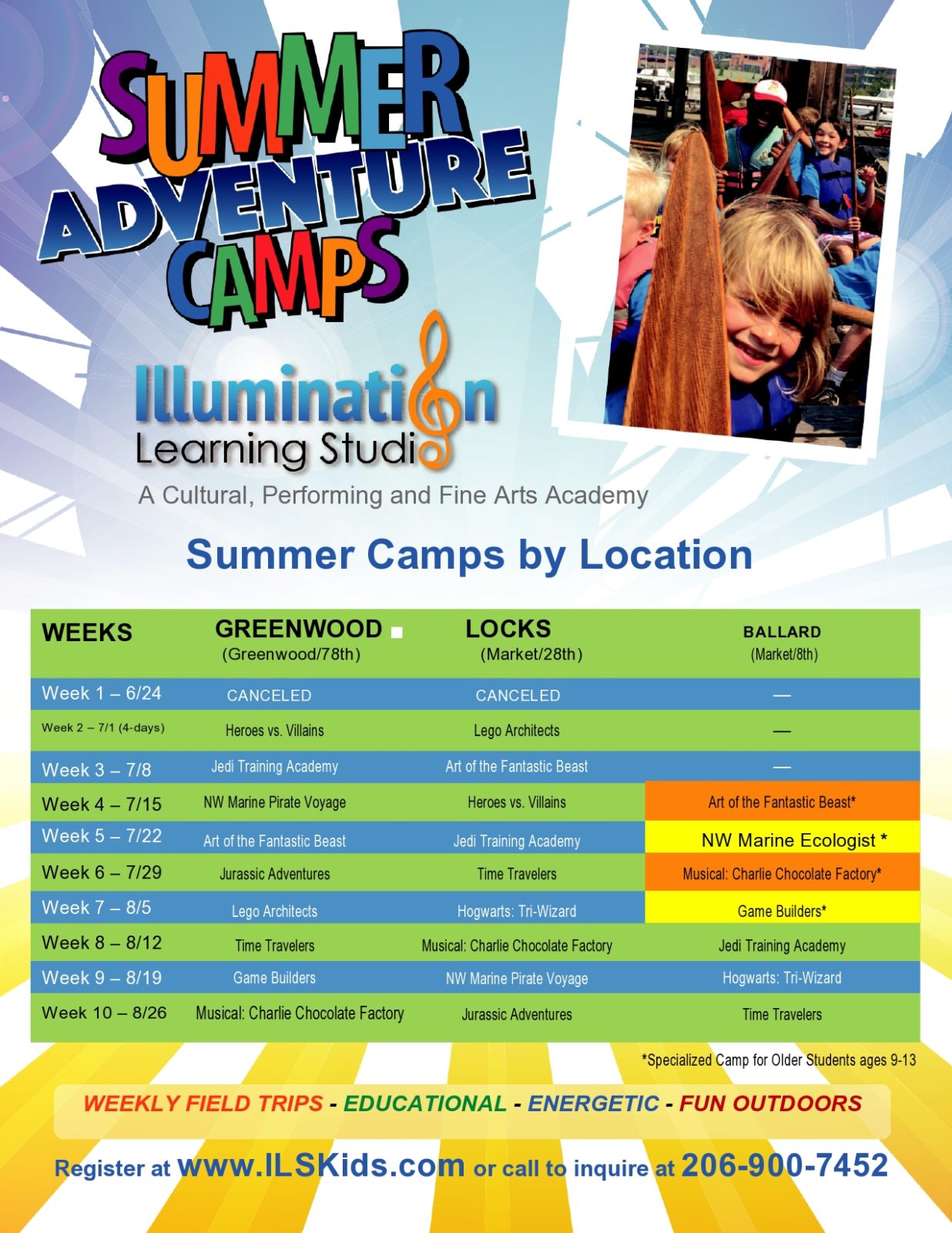 Free Summer Camp Flyer Template