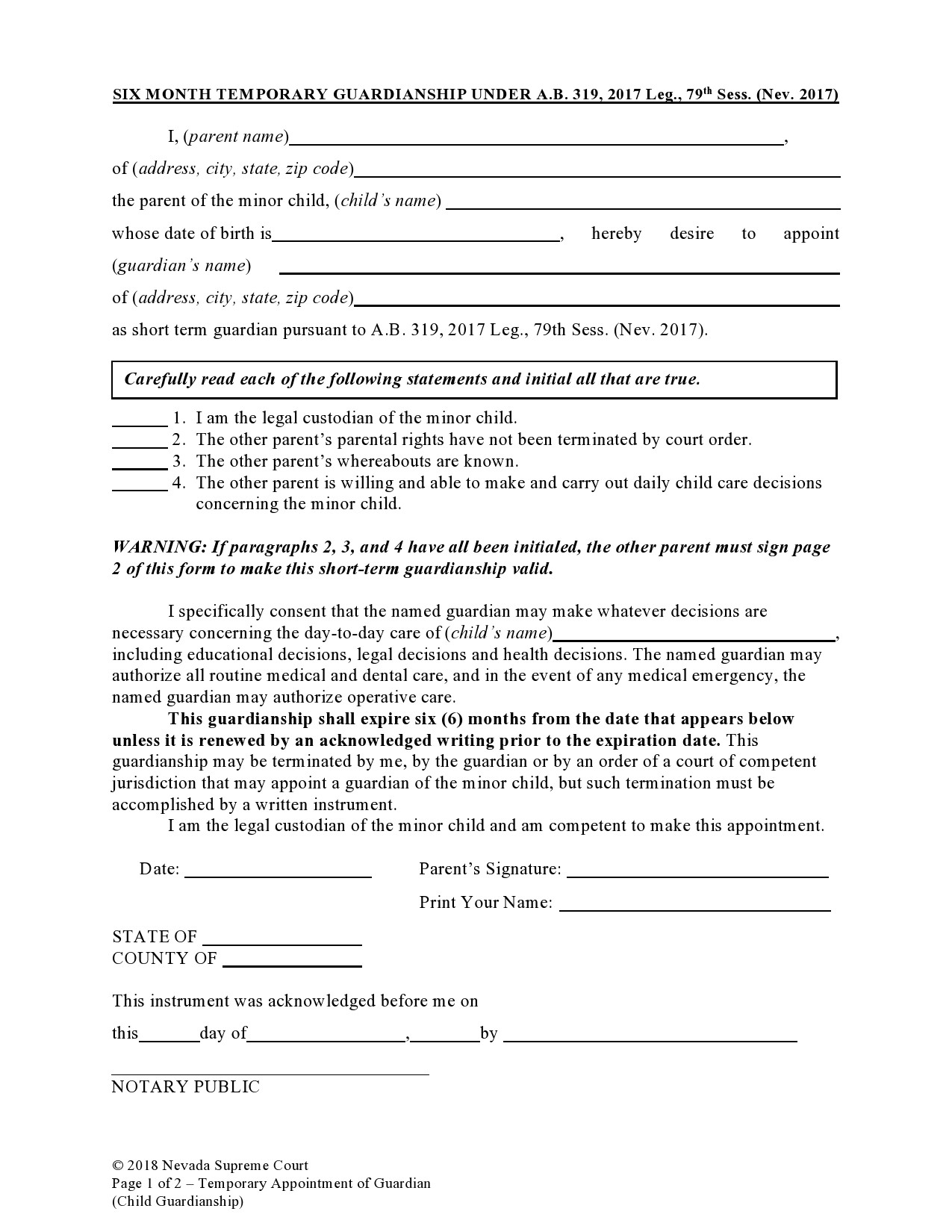 40-printable-temporary-guardianship-forms-all-states