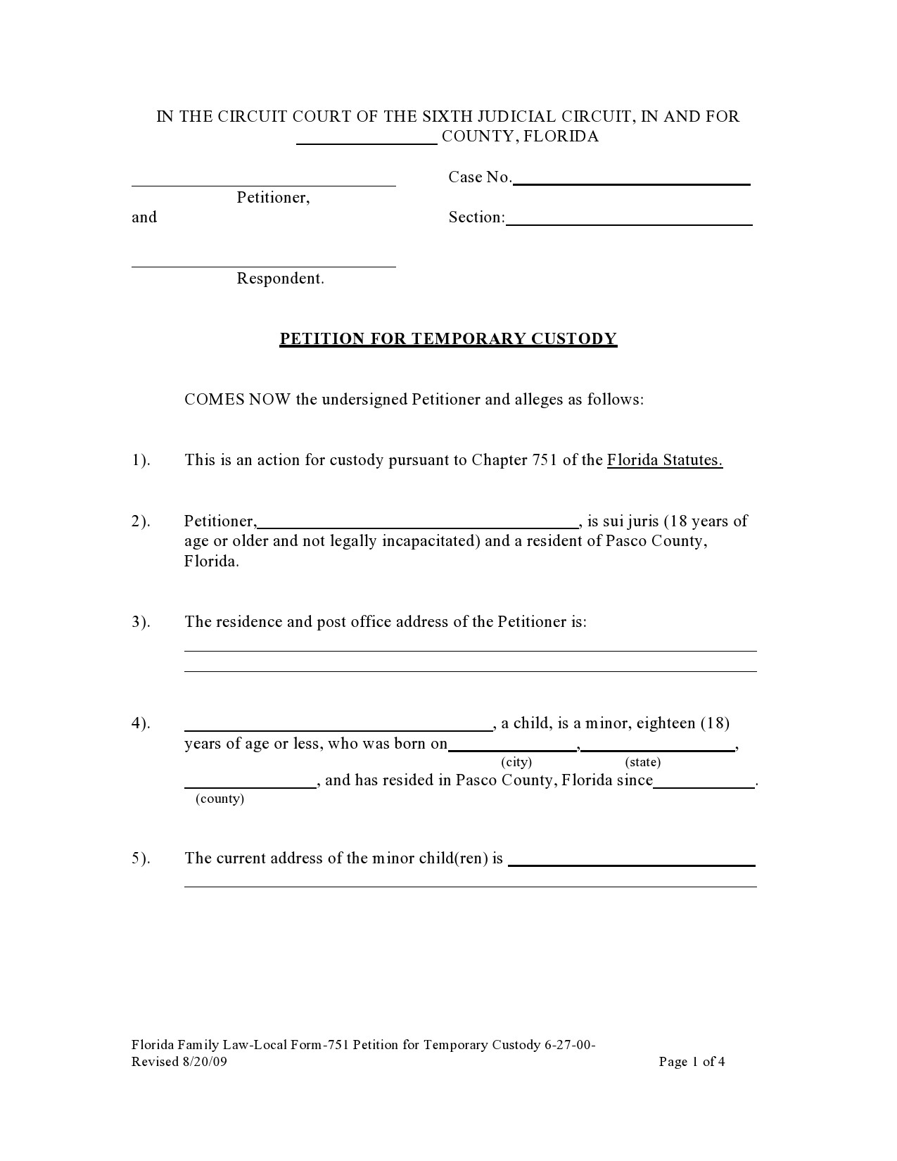 40 Printable Temporary Guardianship Forms All States ᐅ