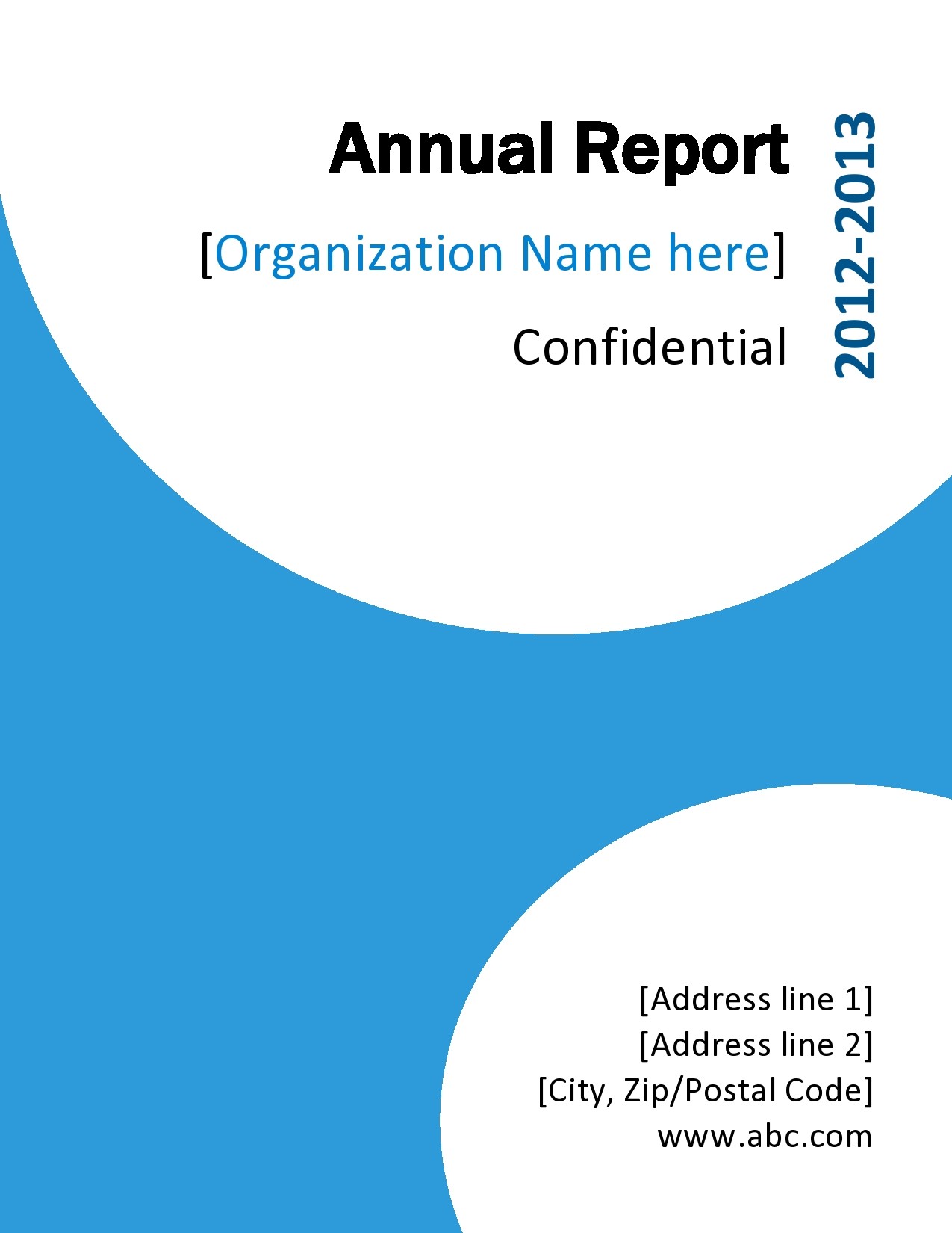 Free annual report template 10