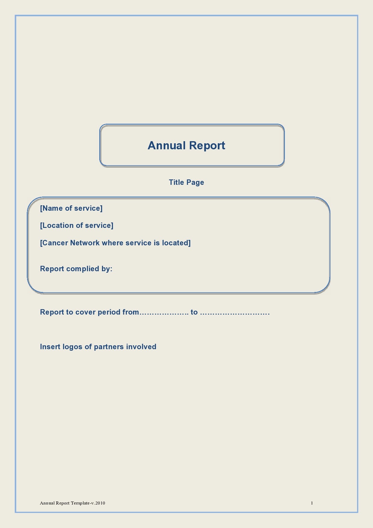 Free annual report template 29
