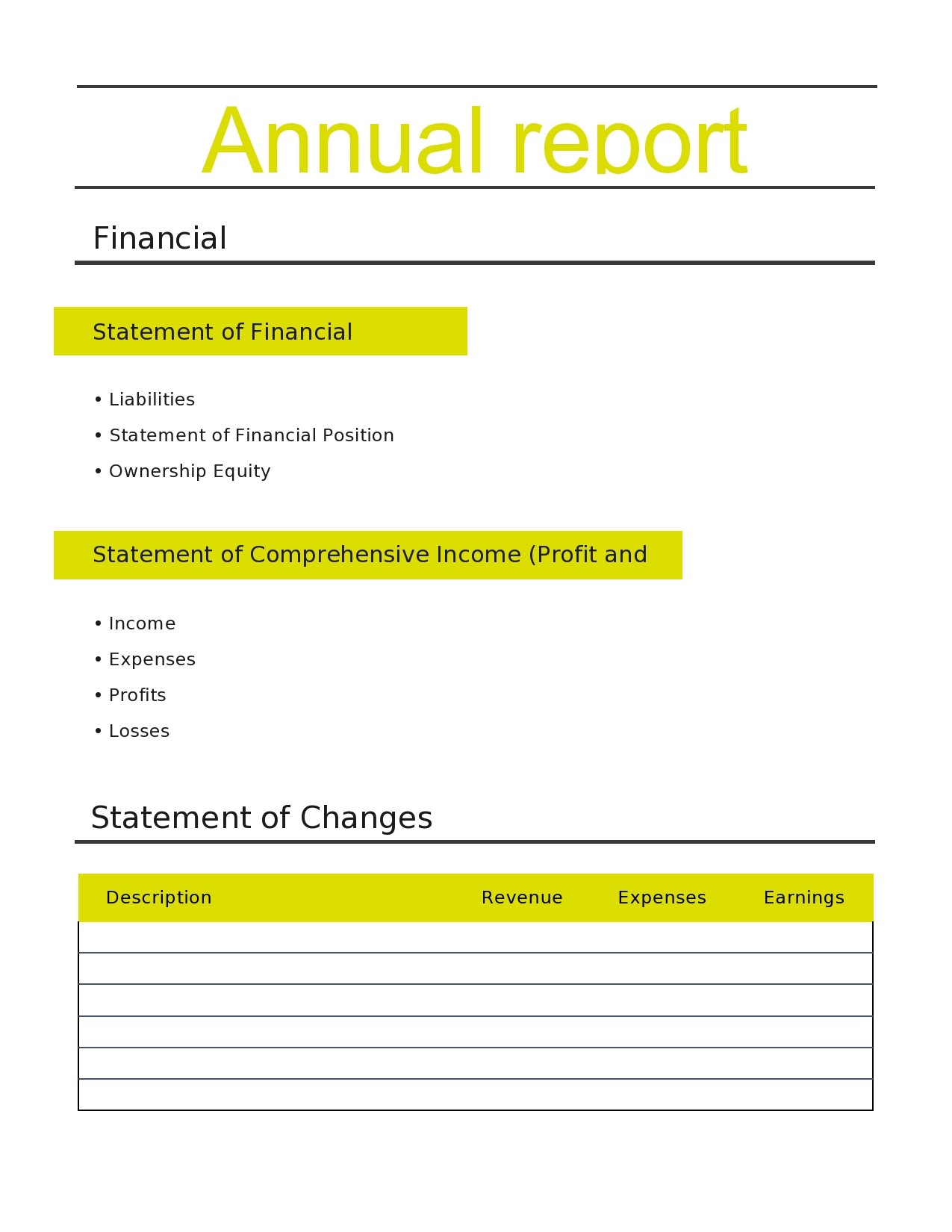Free annual report template 31