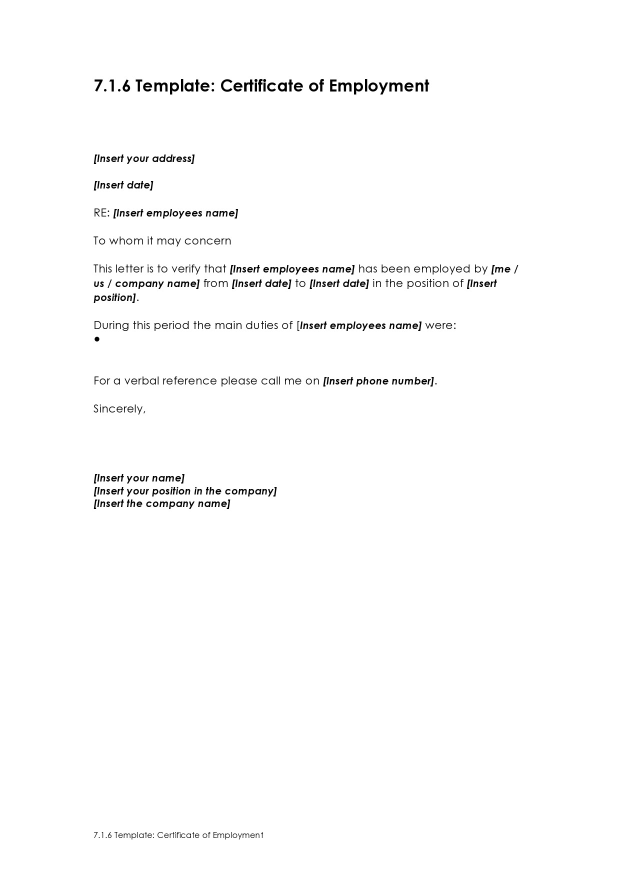 an application letter for certificate