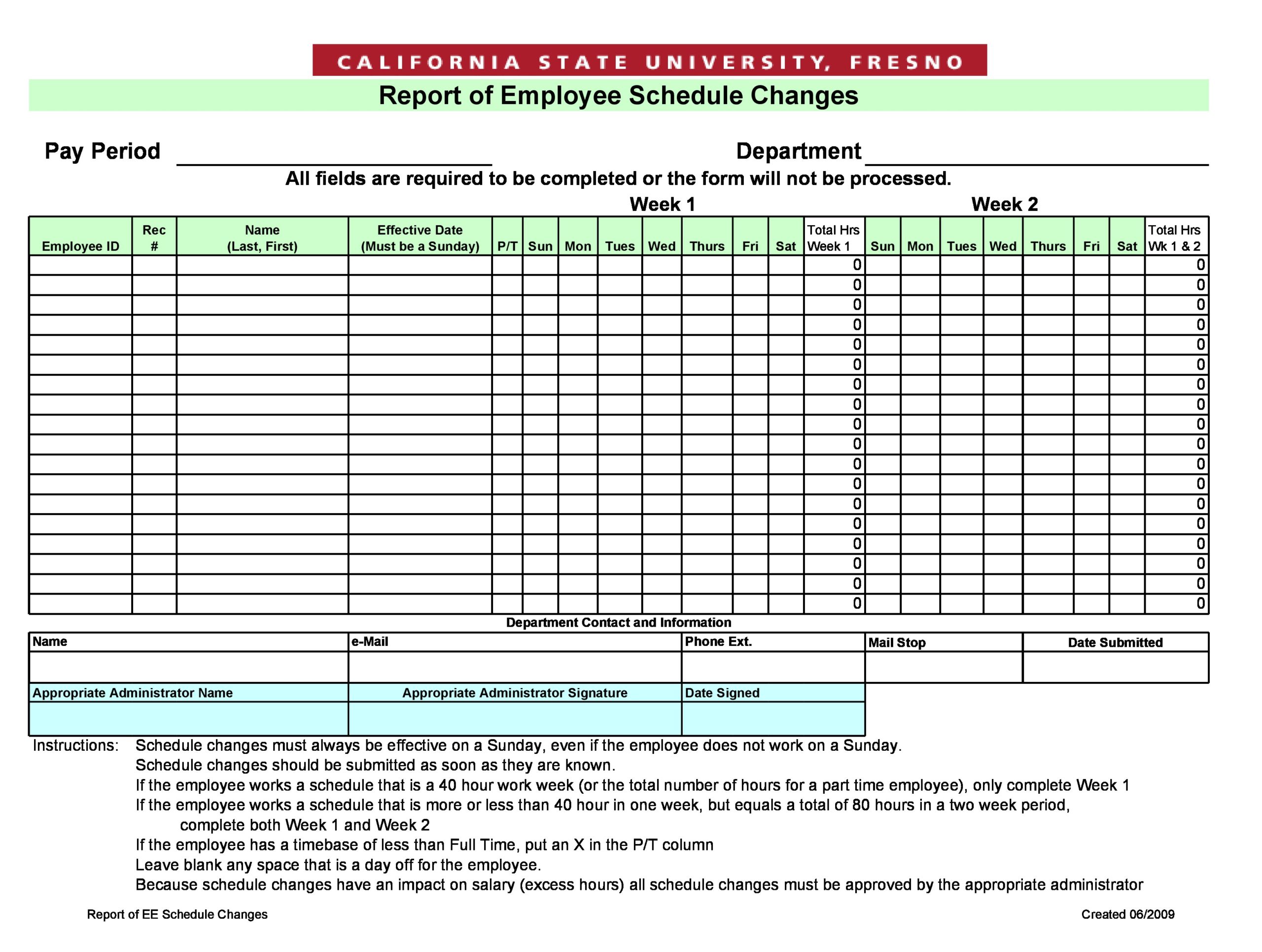 37-free-employee-schedule-templates-excel-word-pdf