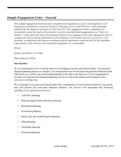 Agreed Upon Procedures Printable Sample Engagement Letter Agreed Upon Procedures Printable Sample Engagement Letter
