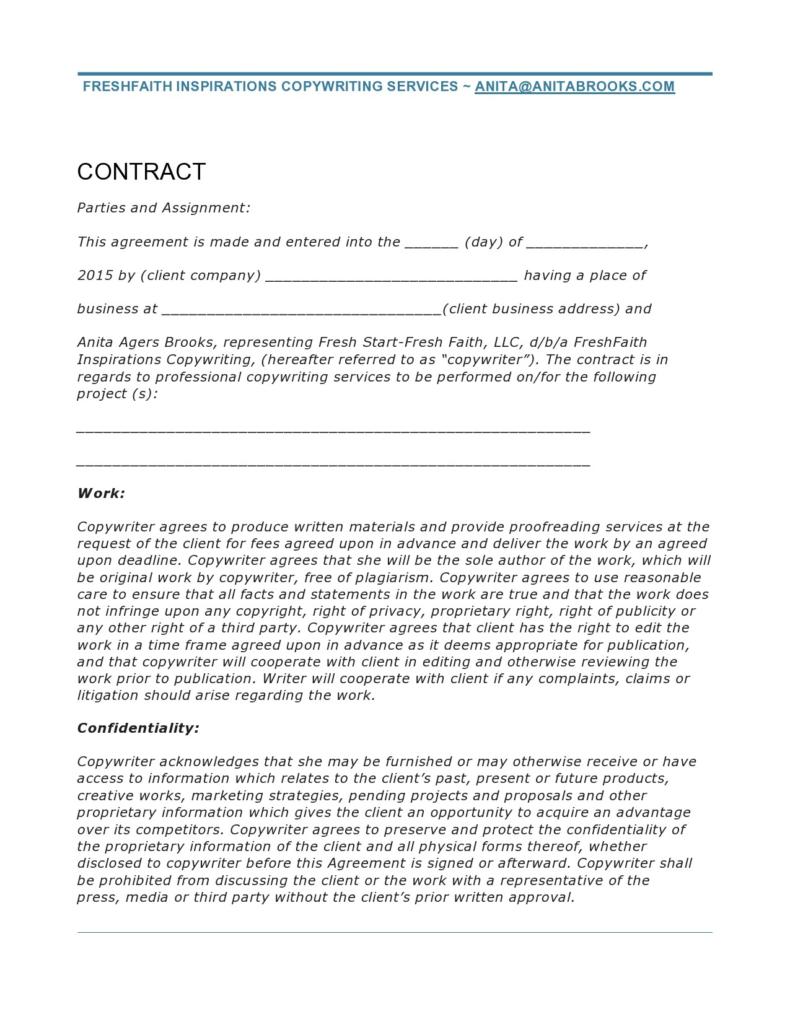 38 Free Freelance Contract Templates MS Word TemplateLab