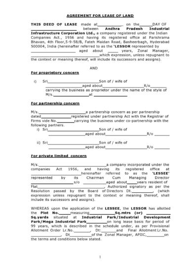 37 FREE Land Lease Agreements [Word &amp; PDF] ᐅ TemplateLab