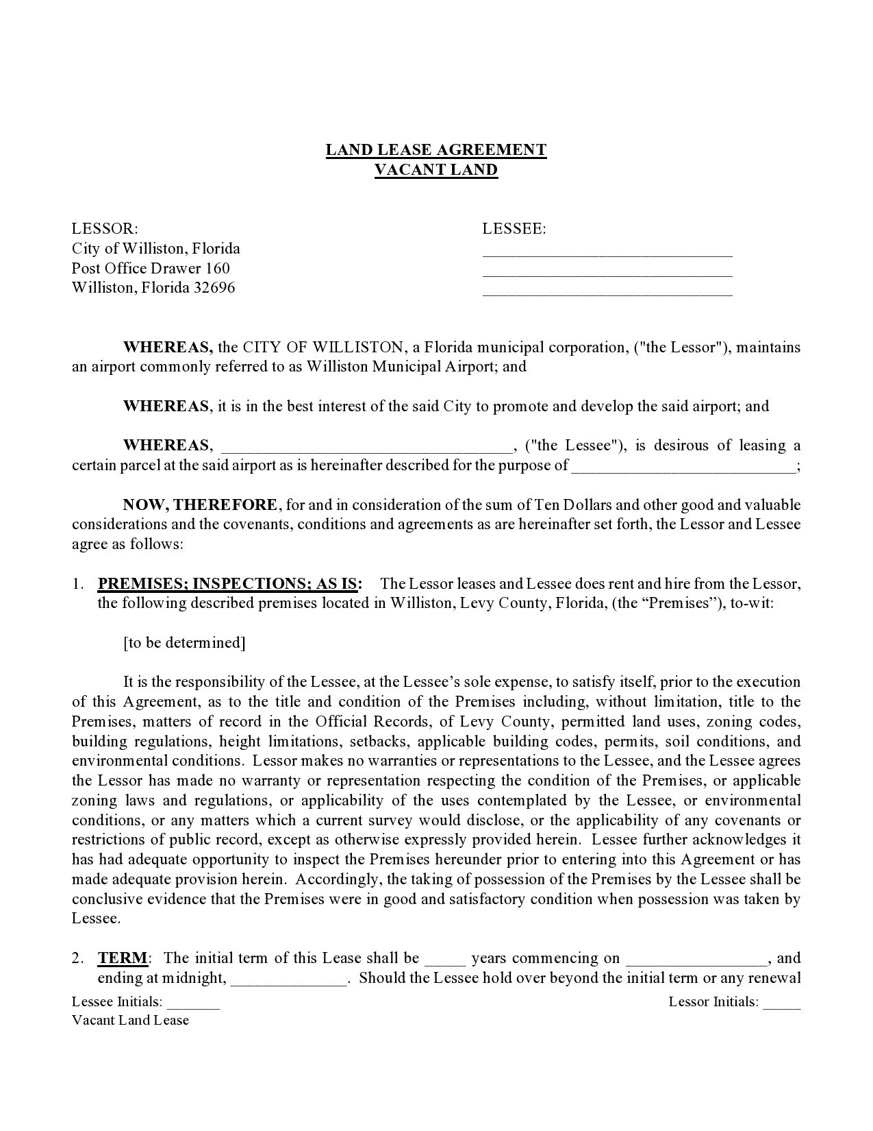 Free land lease agreement 35