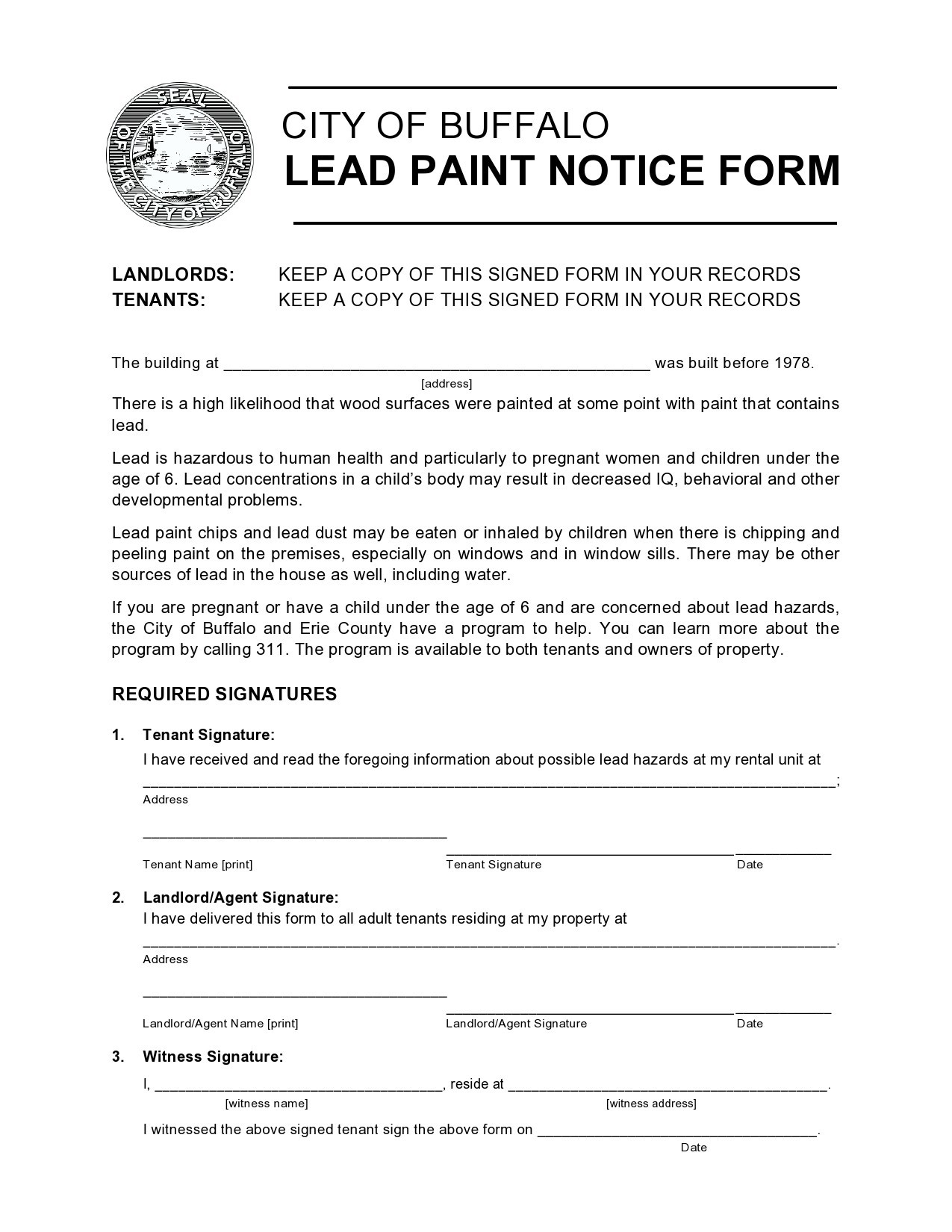 50 Lead Paint Disclosure Forms All States ᐅ TemplateLab
