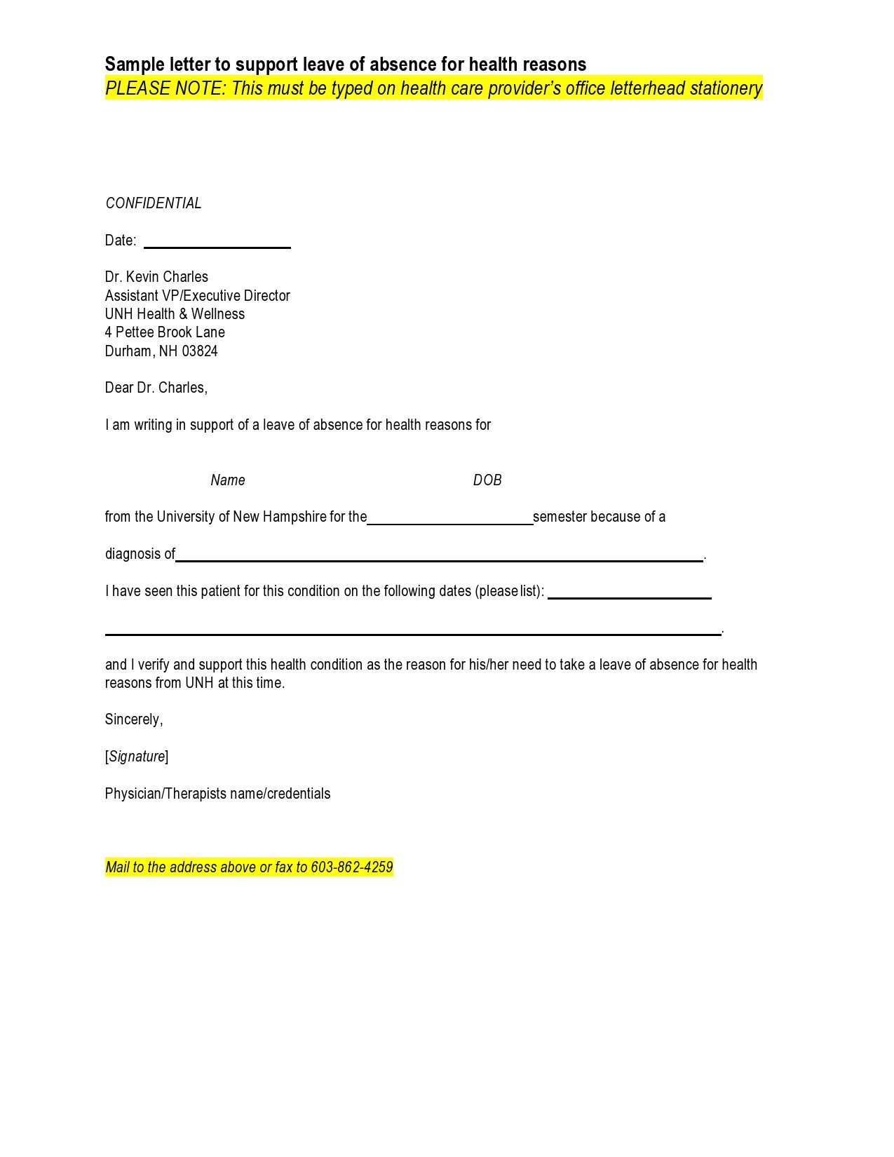 sample application letter for leave of absence from office